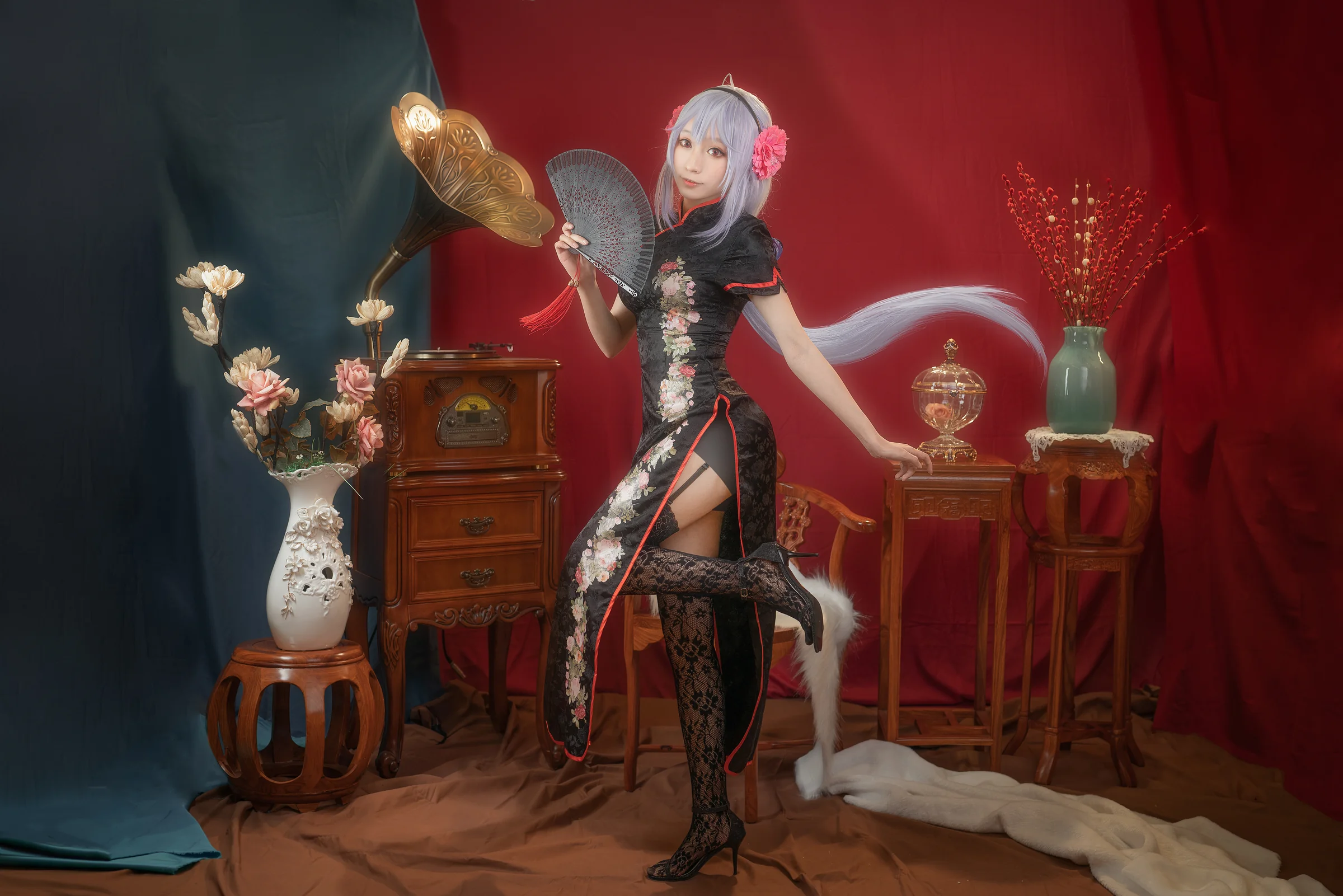 弱音 旗袍 COS写真 初音未来