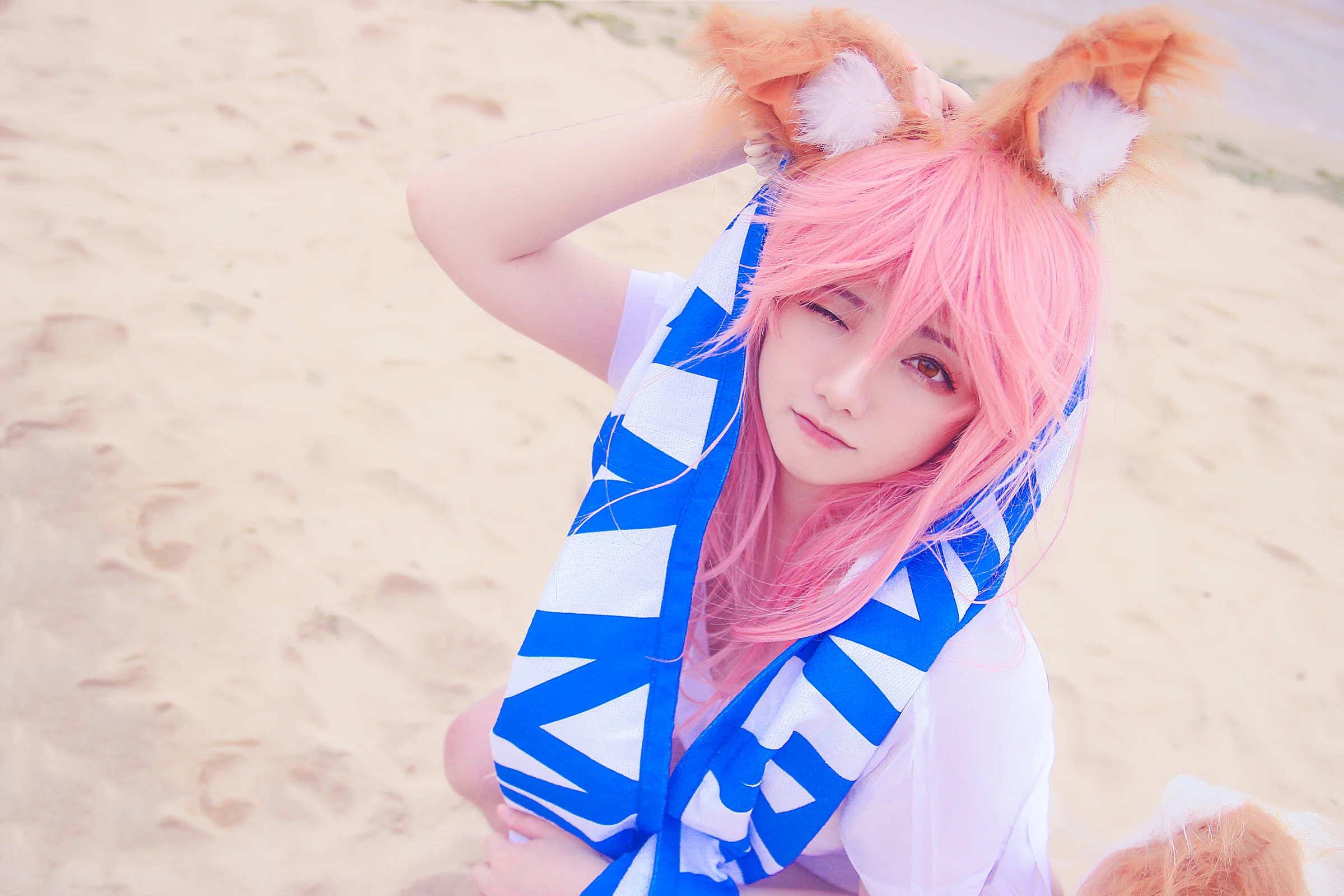 TYA事务所 fgo 玉藻前泳装COS写真 一破