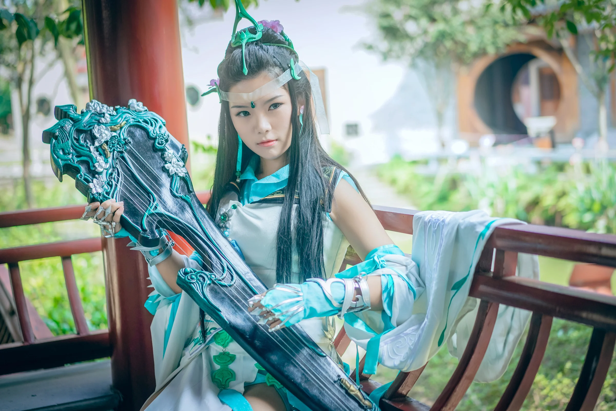 剑网三 长歌门琴娘COS写真