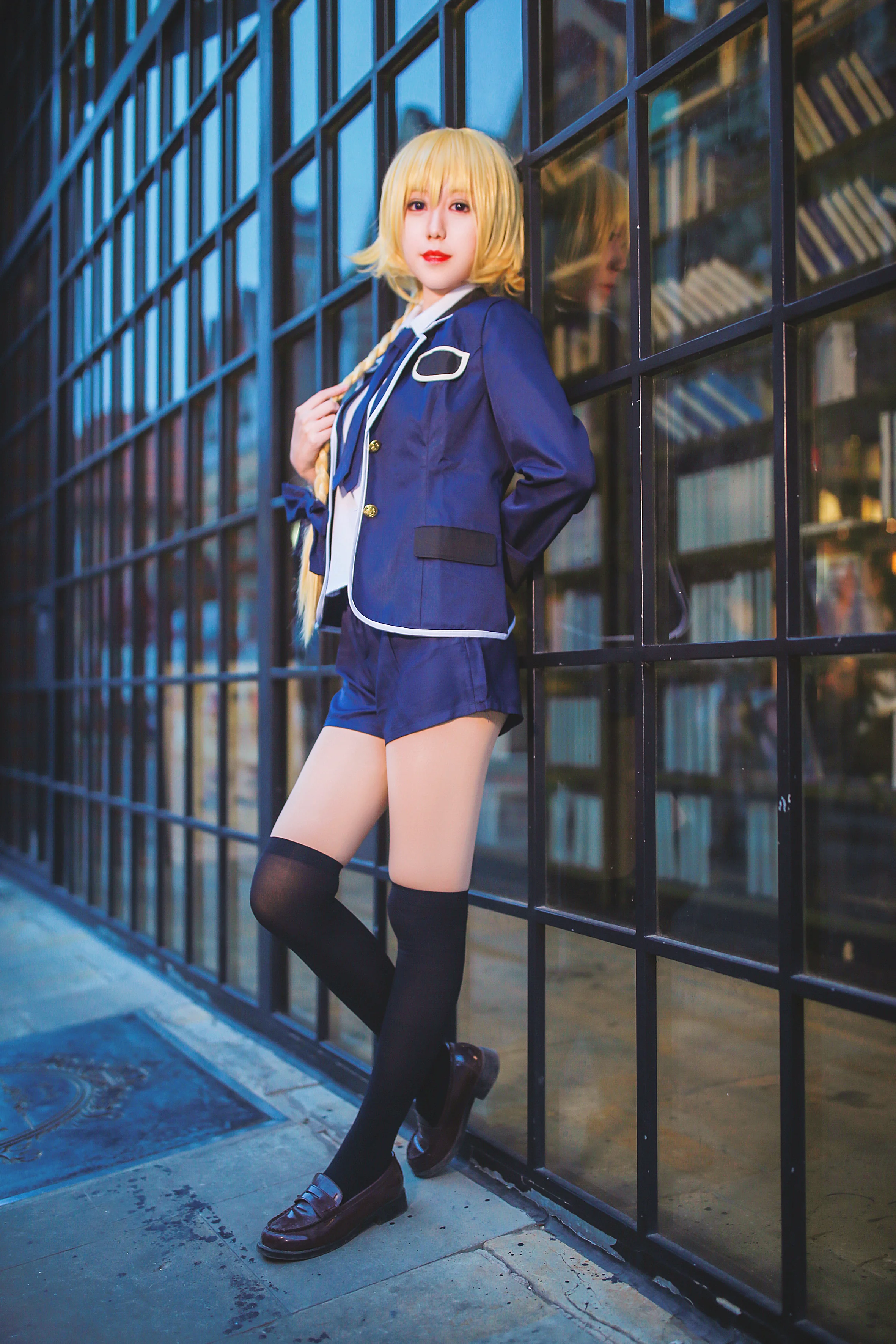 Fate/Apocrypha贞德校服COS写真