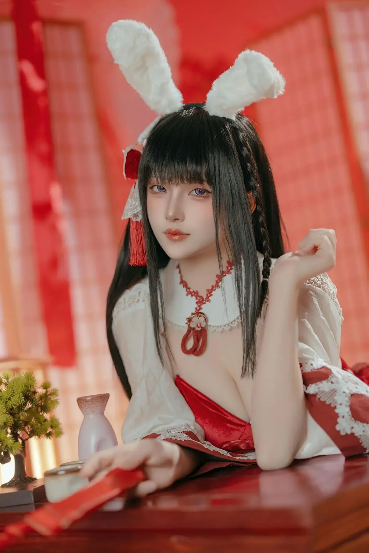 屿鱼 – 碧蓝航线 大山·祈愿的巫女兔｜高清图片集