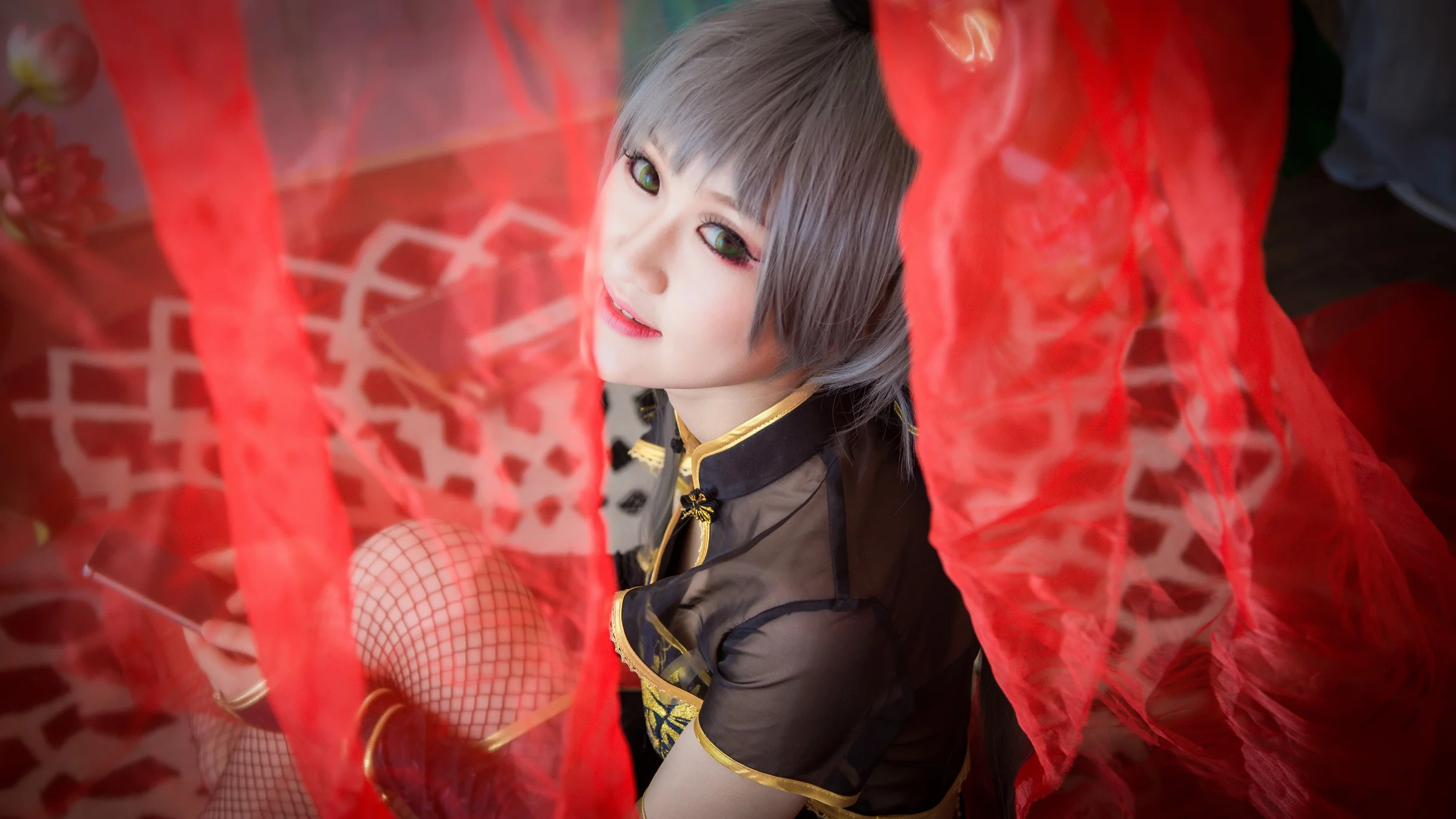 VOCALOID金丝雀洛天依COS写真