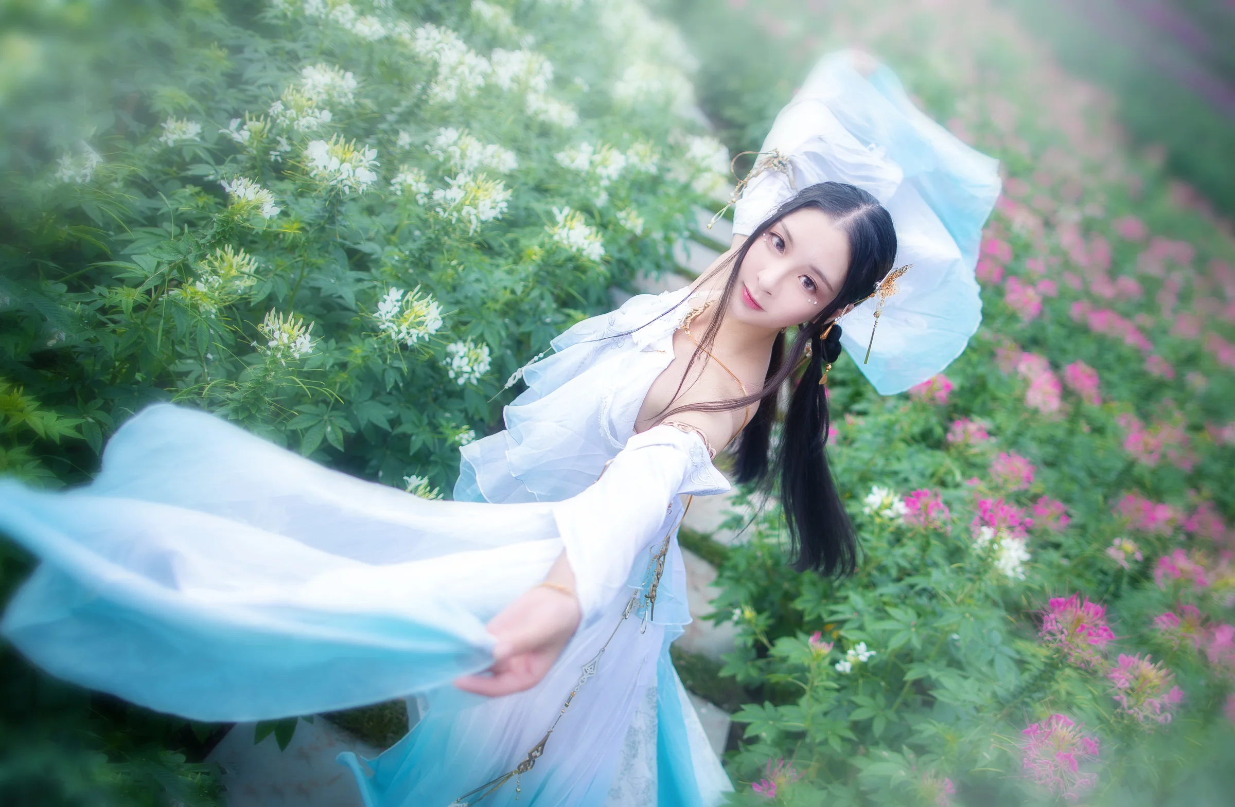 【COS写真正片/瑶音】逆水寒·清露瑶兰