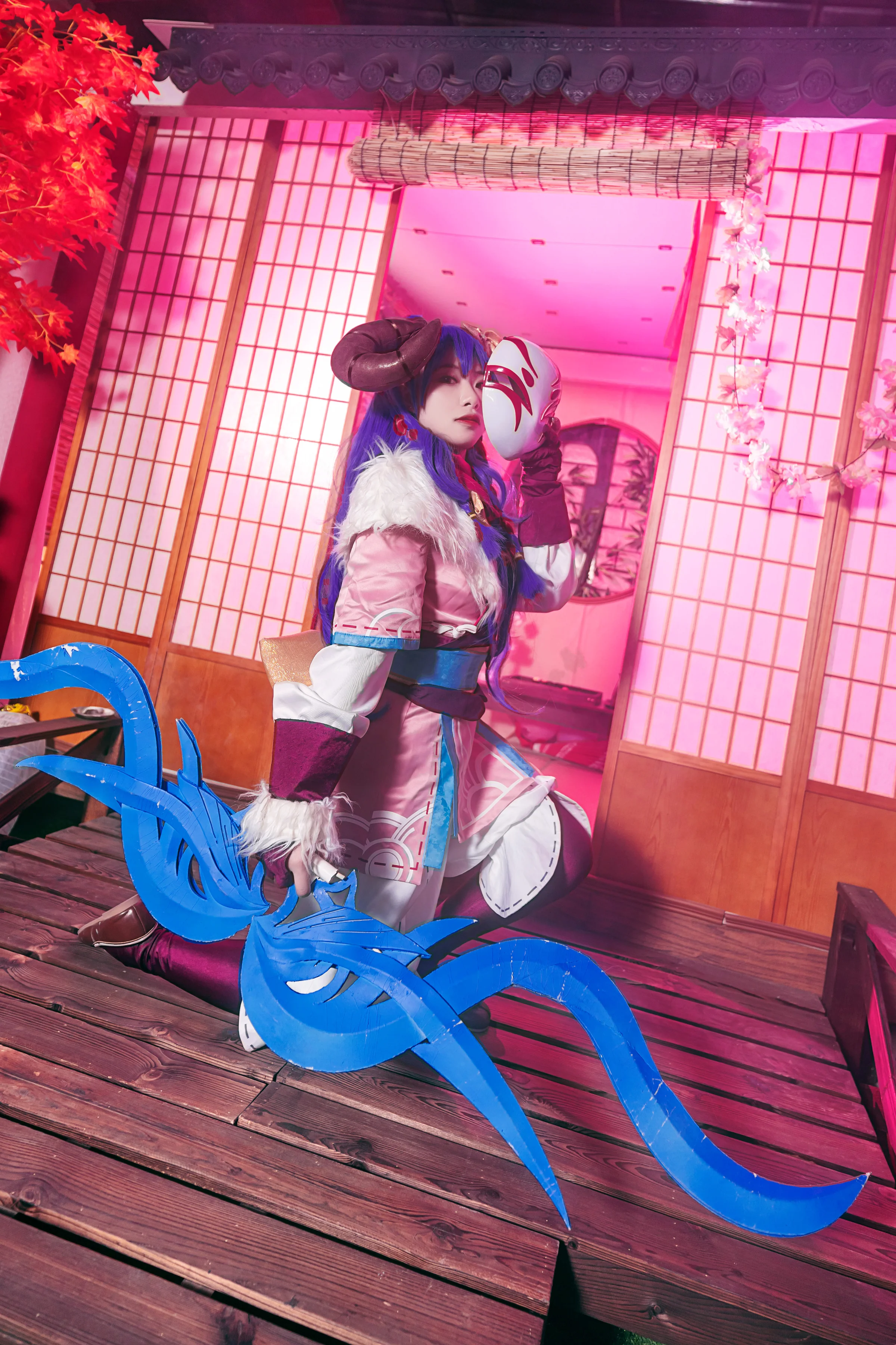 英雄联盟LOL 灵魂莲华阿狸COS写真