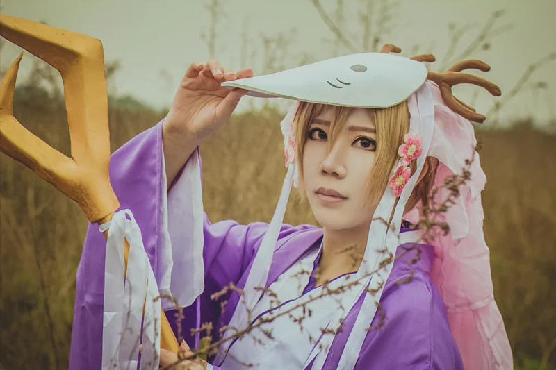 夏目友人帐丰月神/不月神COS写真