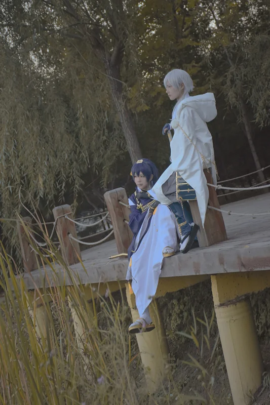 刀剑乱舞三日月宗近COS写真