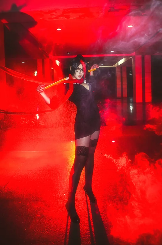 英雄联盟LOL无双剑姬女校长COS写真