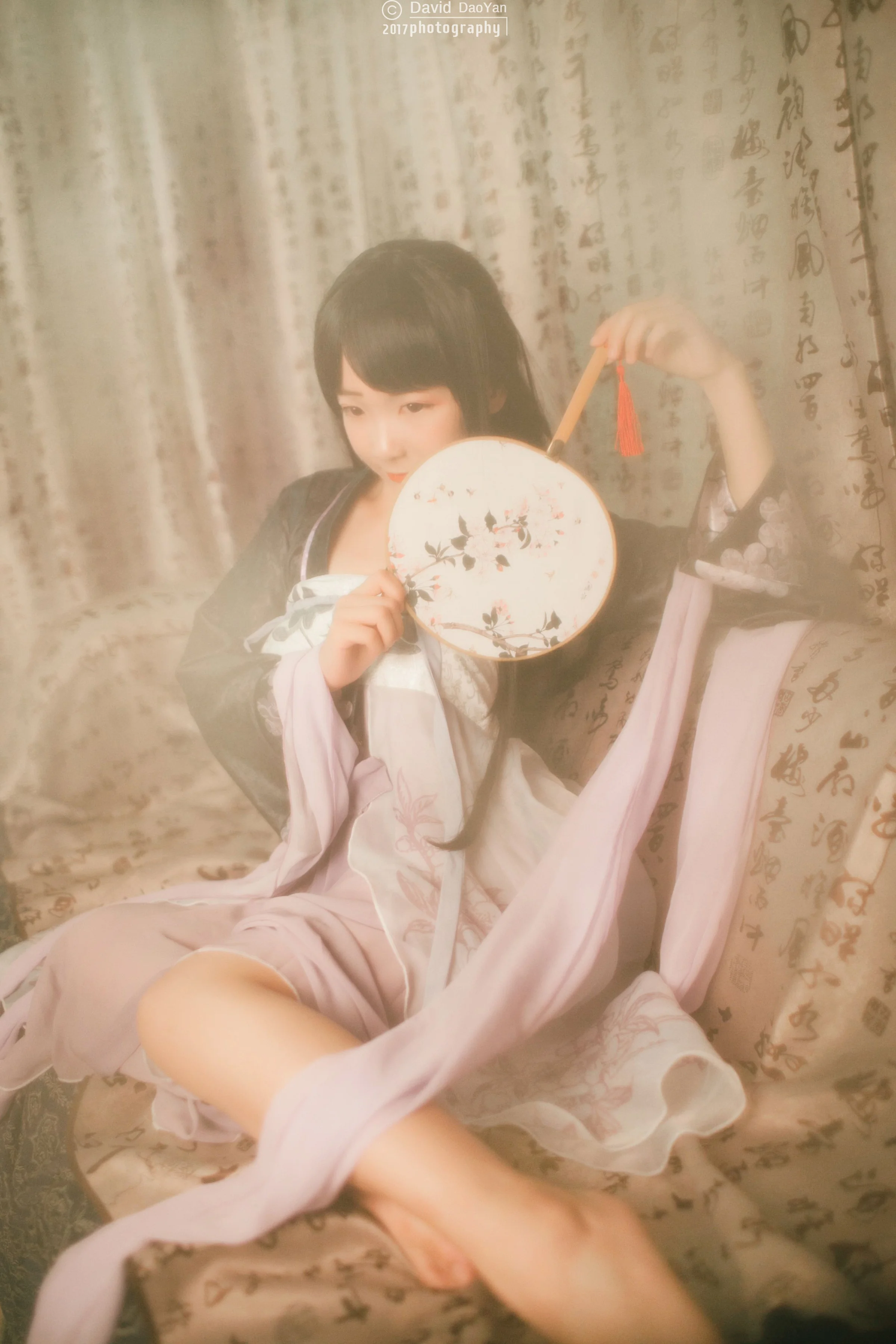 剑网三万花同人汉服襦裙COS写真