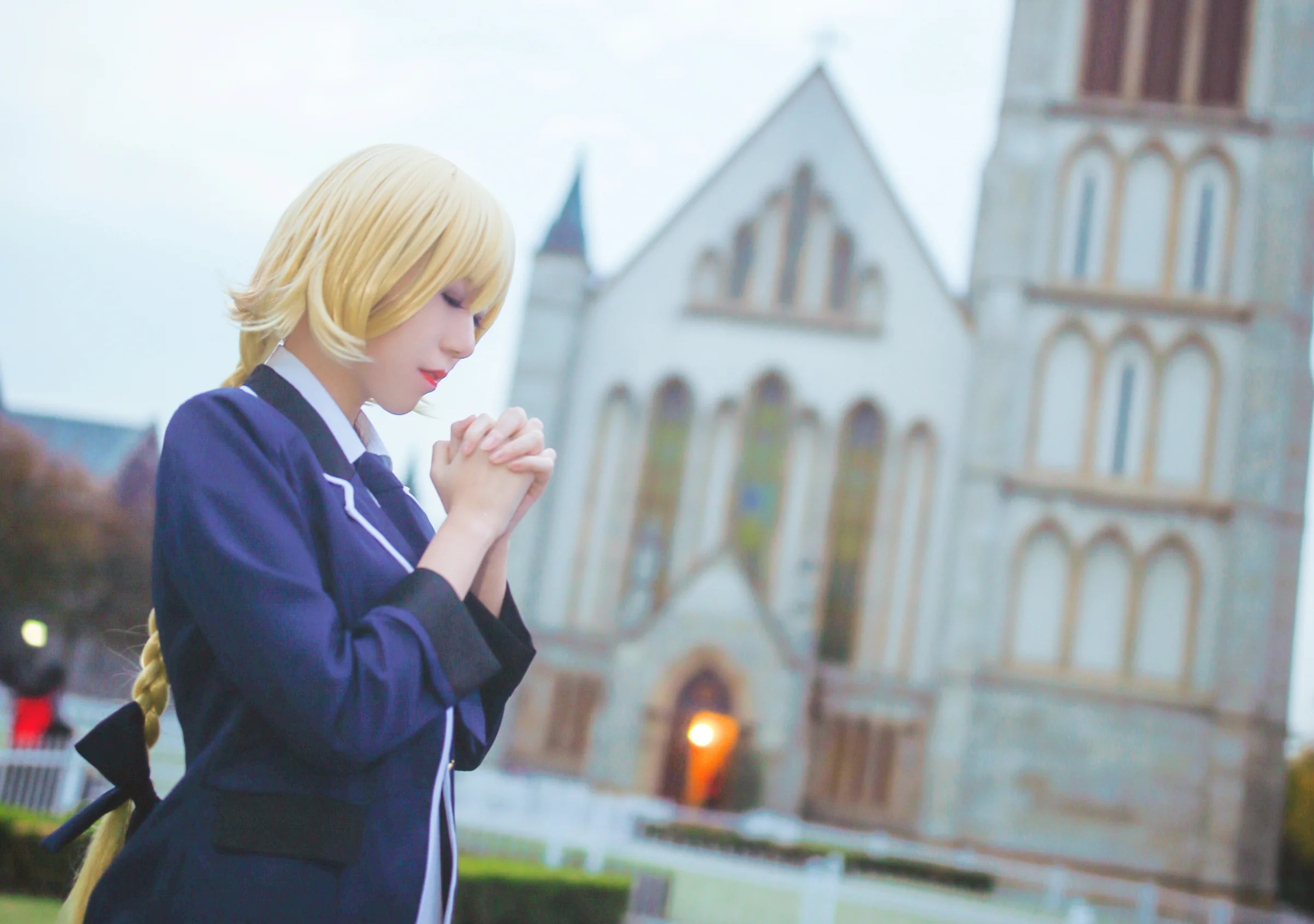 Fate/Apocrypha贞德校服COS写真