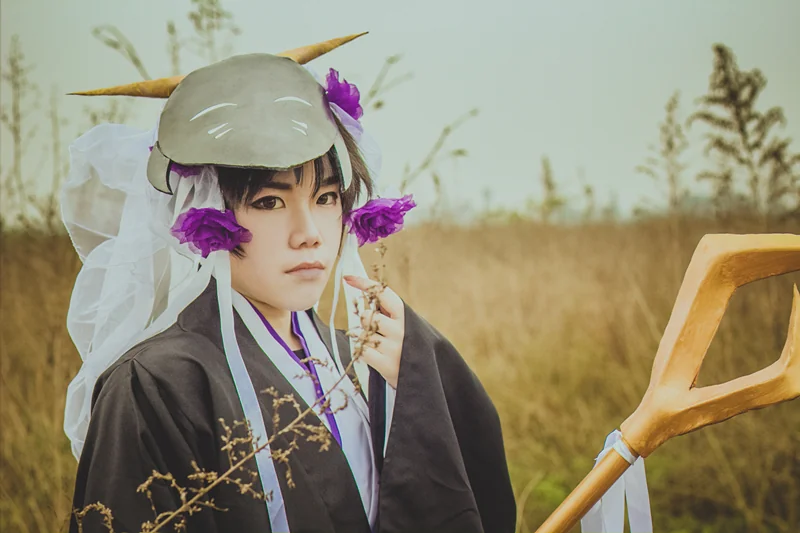 夏目友人帐丰月神/不月神COS写真