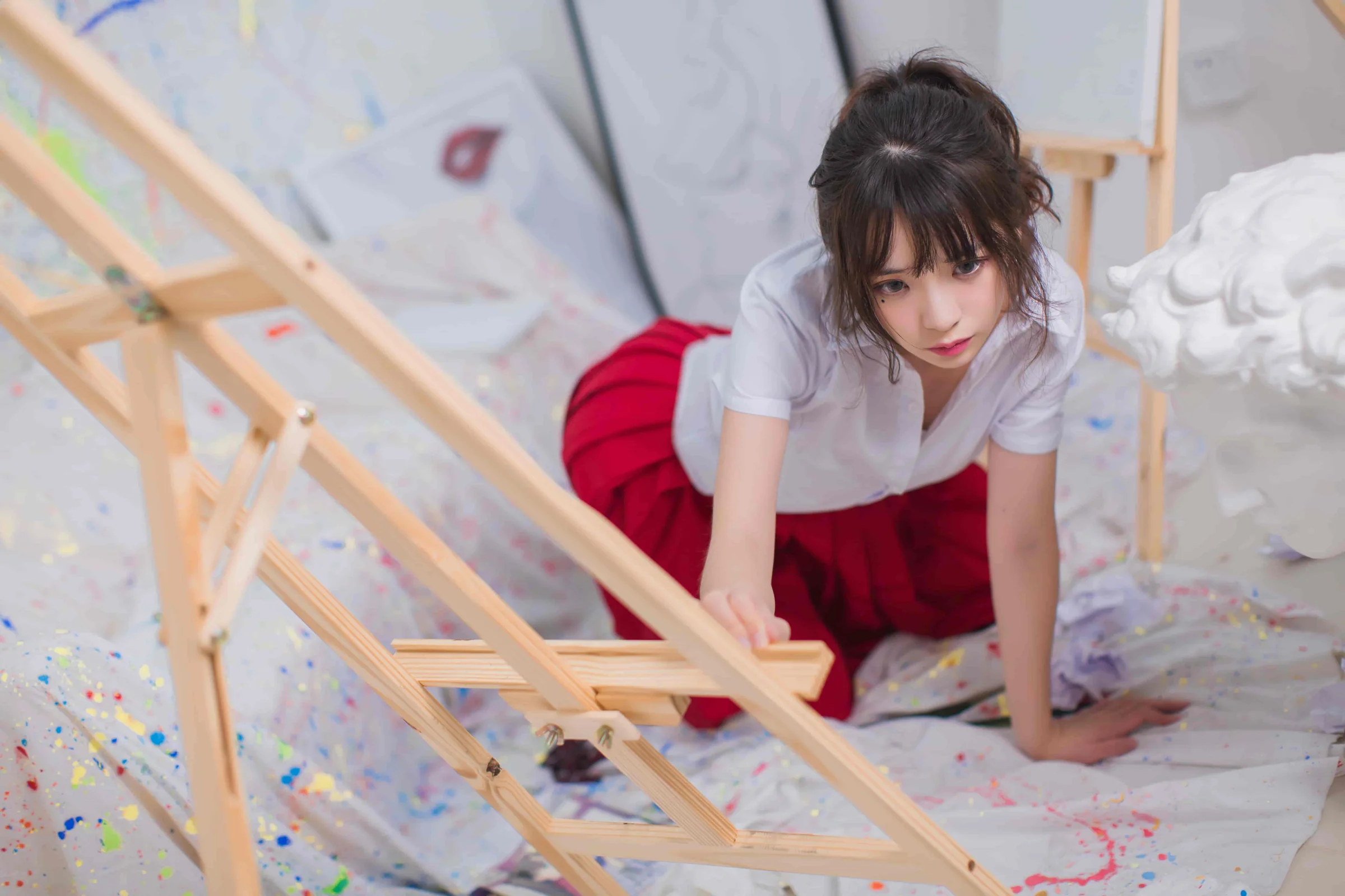 疯猫ss-画室jk[23P-172M]｜高清图片集