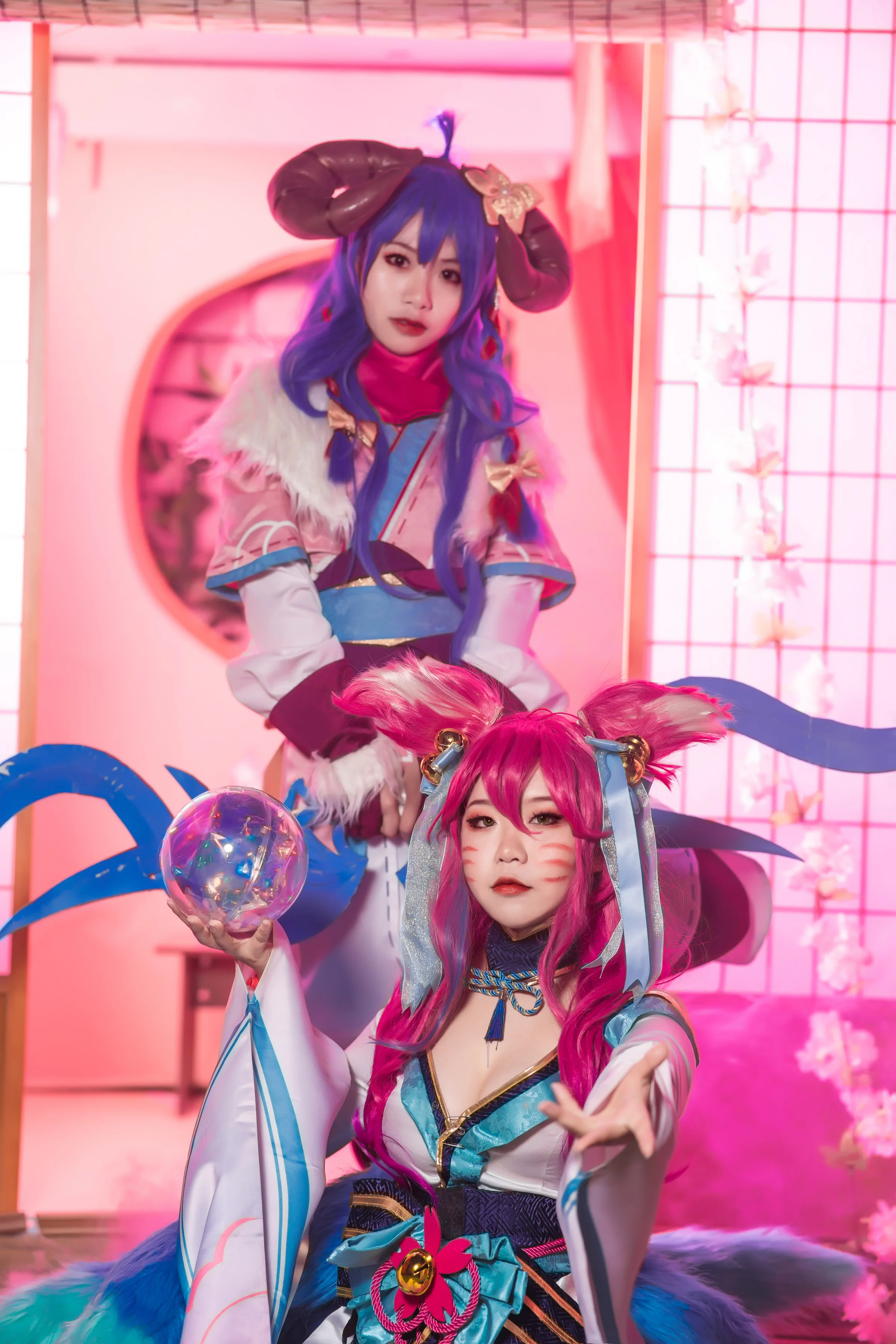 英雄联盟LOL 灵魂莲华阿狸COS写真