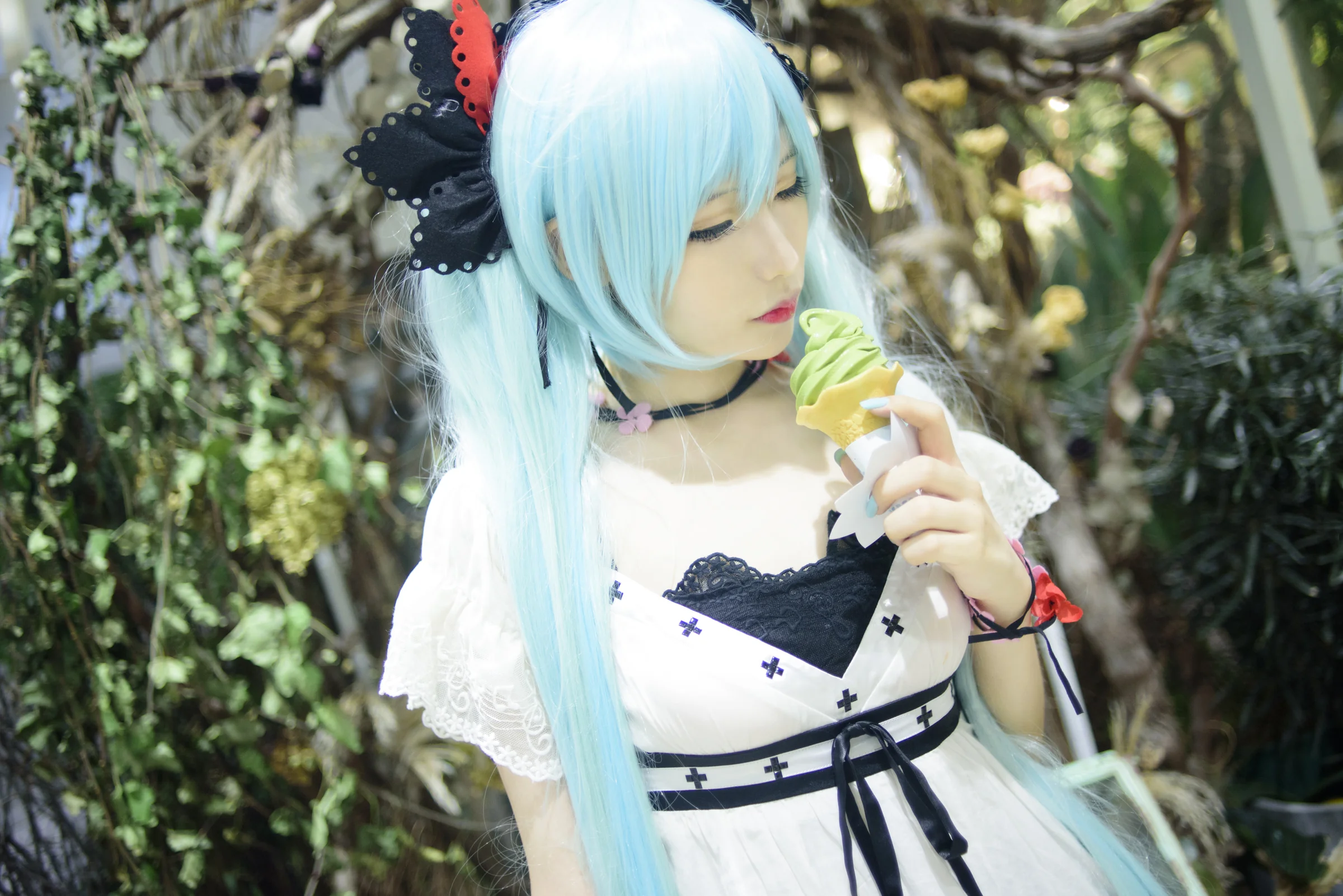 ワールドイズマイン 初音未来COS写真