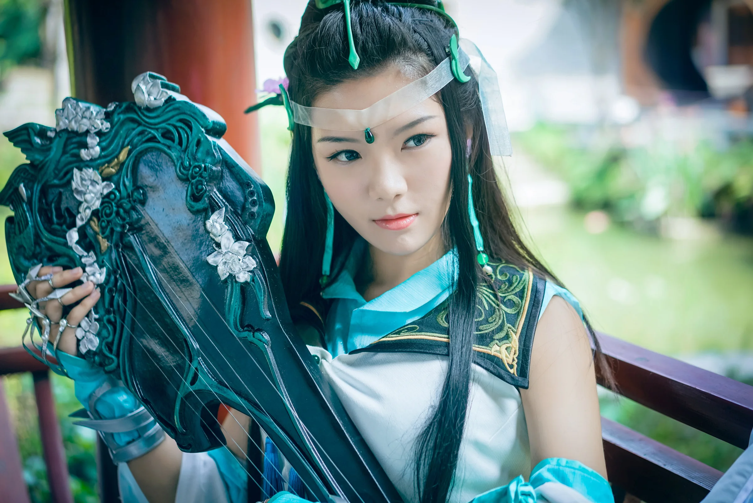 剑网三 长歌门琴娘COS写真