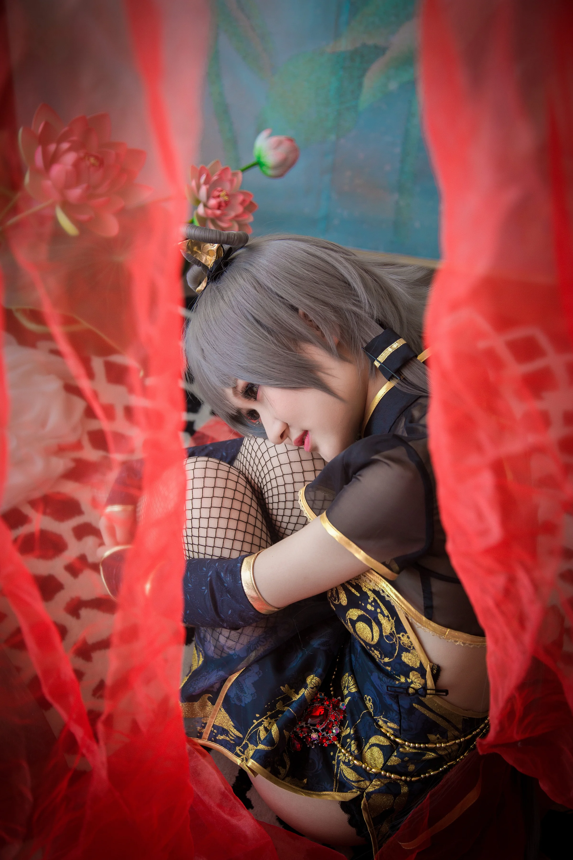 VOCALOID金丝雀洛天依COS写真