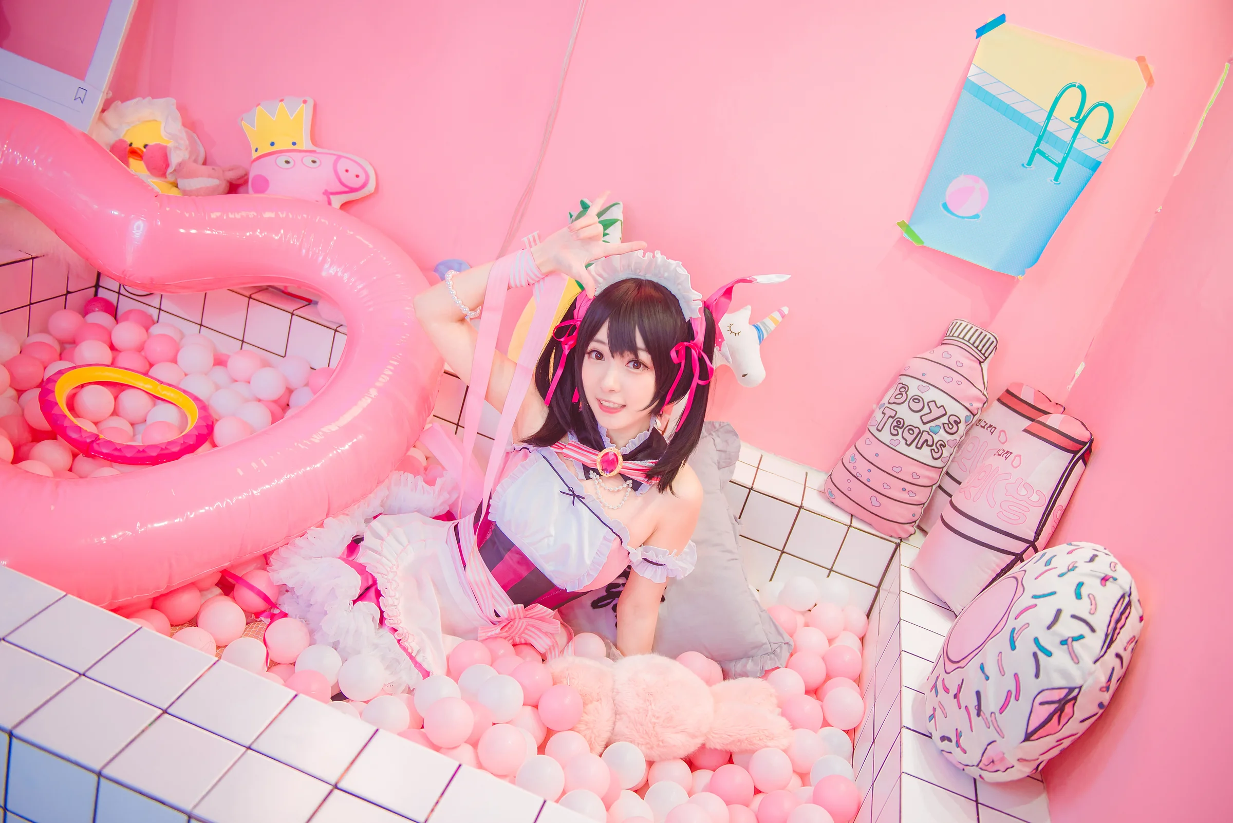 Love live！妮可情人节女仆COS写真