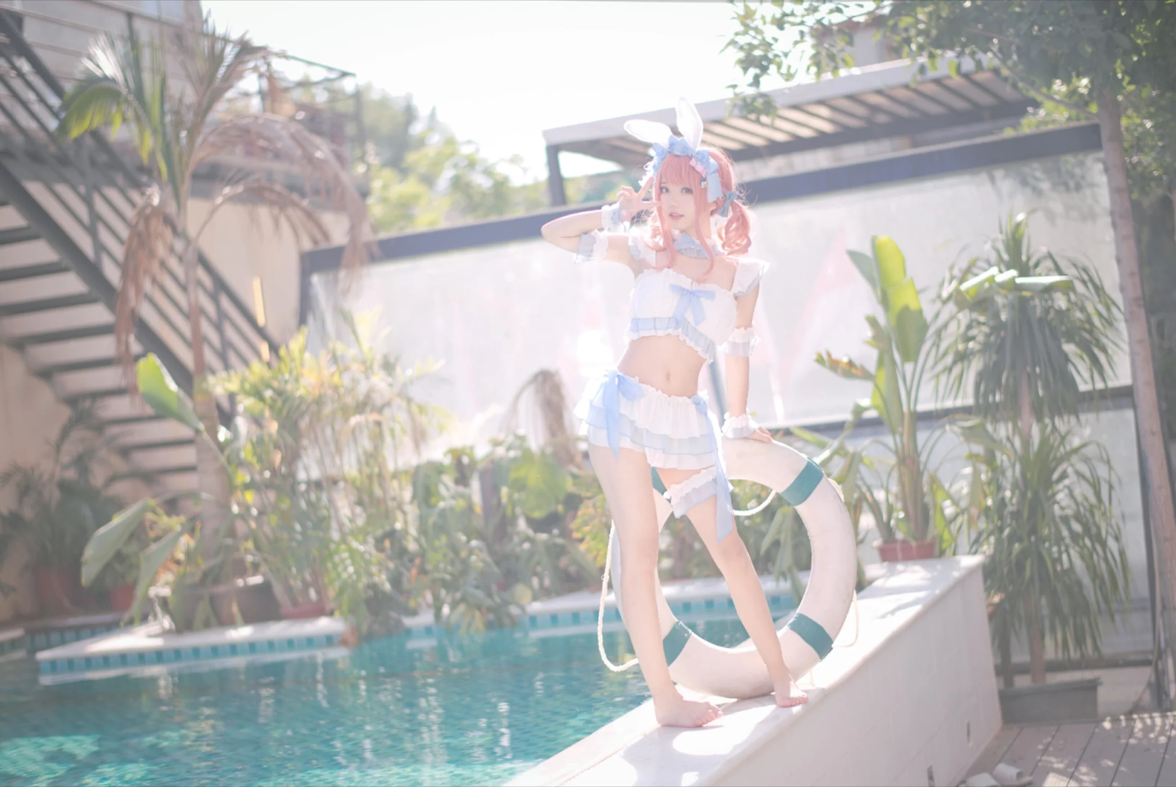 花柒Hana 夏日甜芯泳装写真