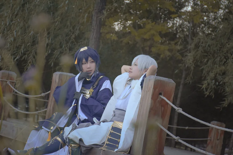刀剑乱舞三日月宗近COS写真