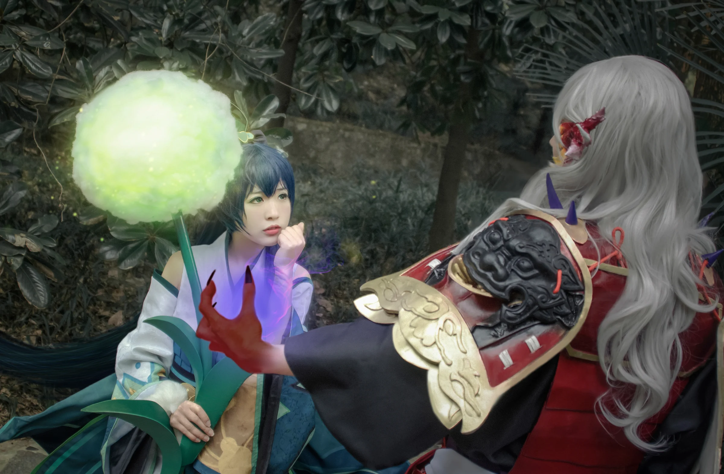 阴阳师萤草茨木童子COS写真