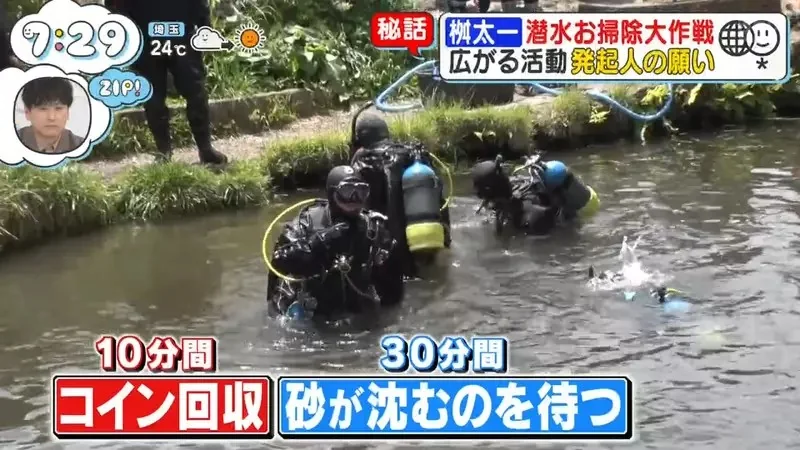 日本人氣觀光地《忍野八海》跟拍潛水員回收觀光客亂丟的硬幣｜高清图片集