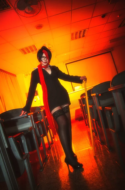 英雄联盟LOL无双剑姬女校长COS写真