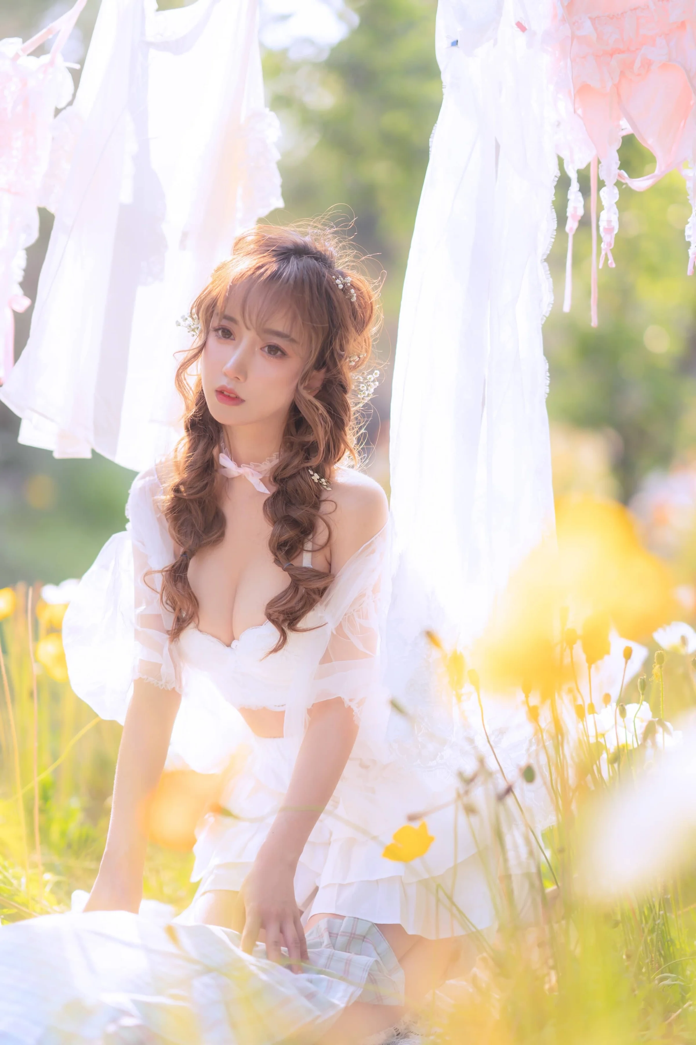 过期米线线喵 夏日限定 晒衣服 [41P]｜高清图片集