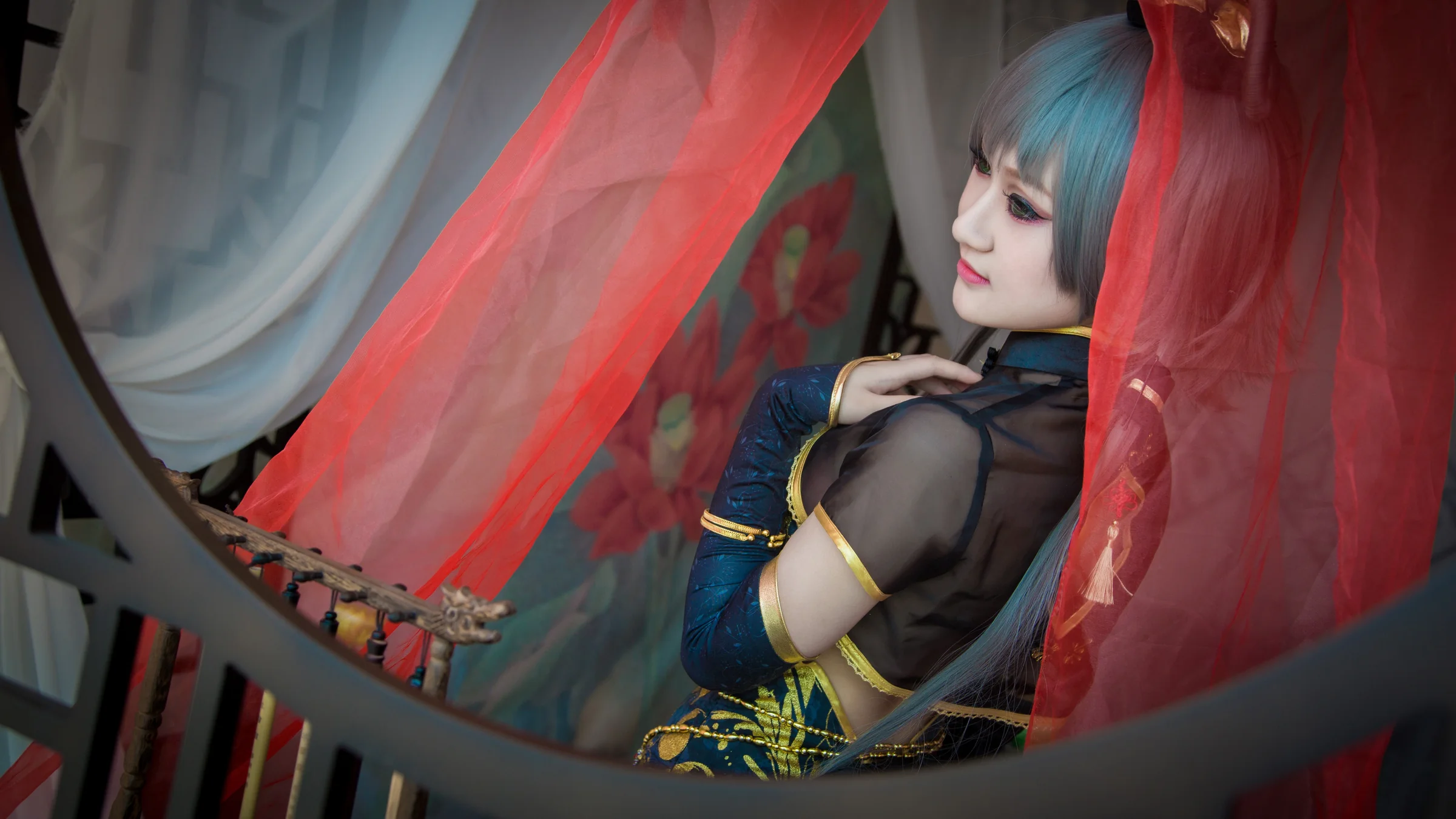 VOCALOID金丝雀洛天依COS写真