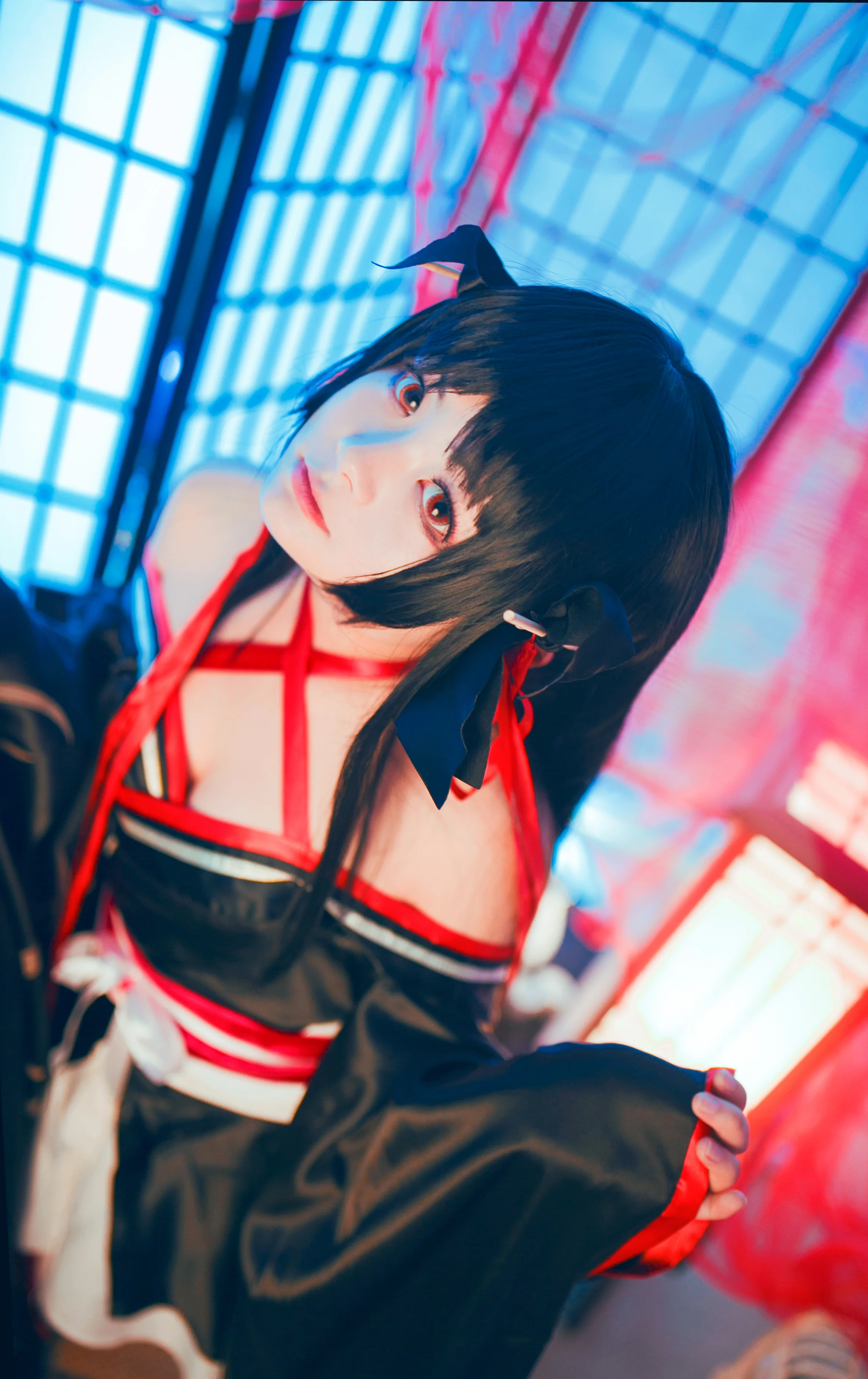 技巧少女不会受伤 夜夜COS写真，我会一直陪你，直到世界尽头