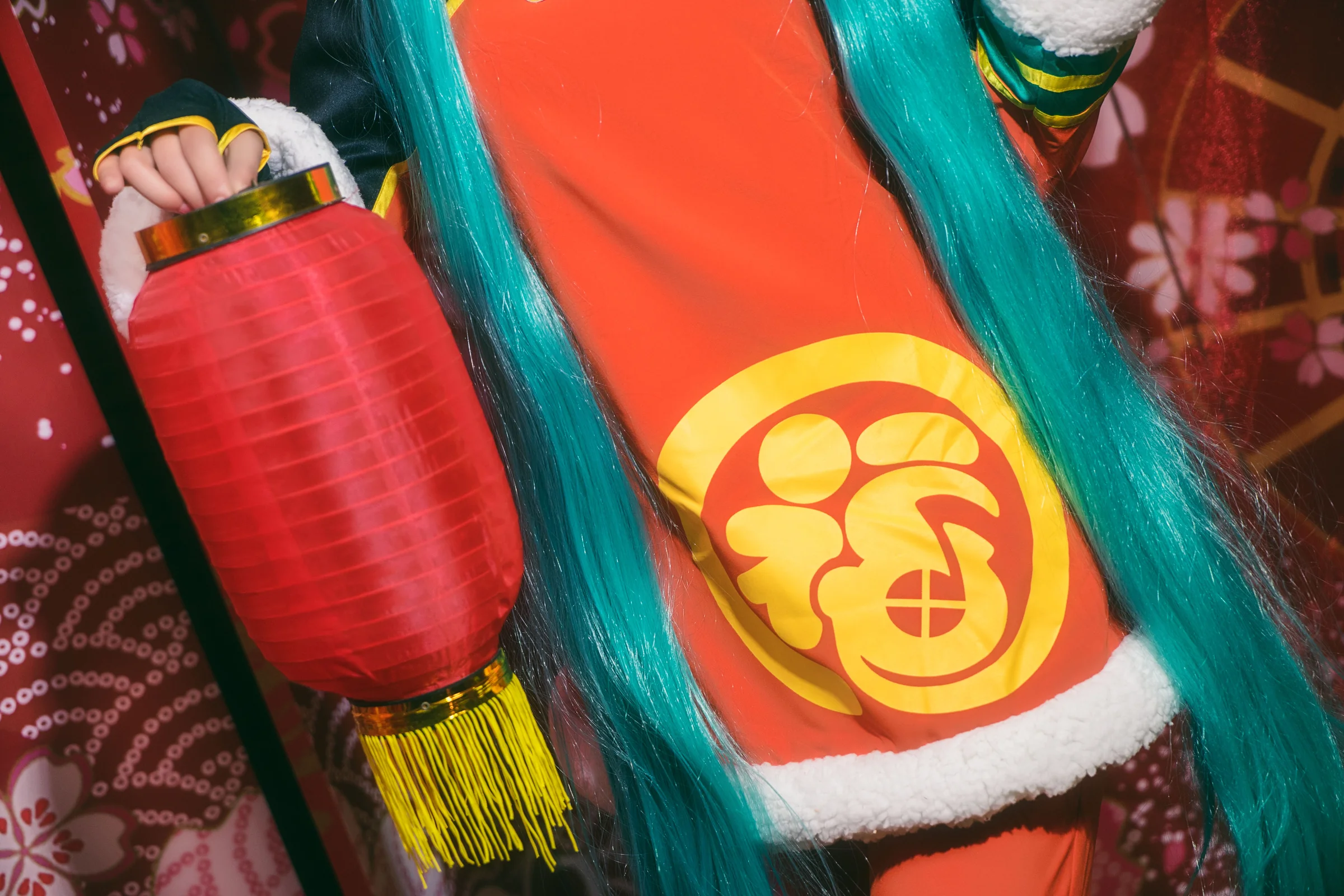 V家初音未来狮子舞COS写真