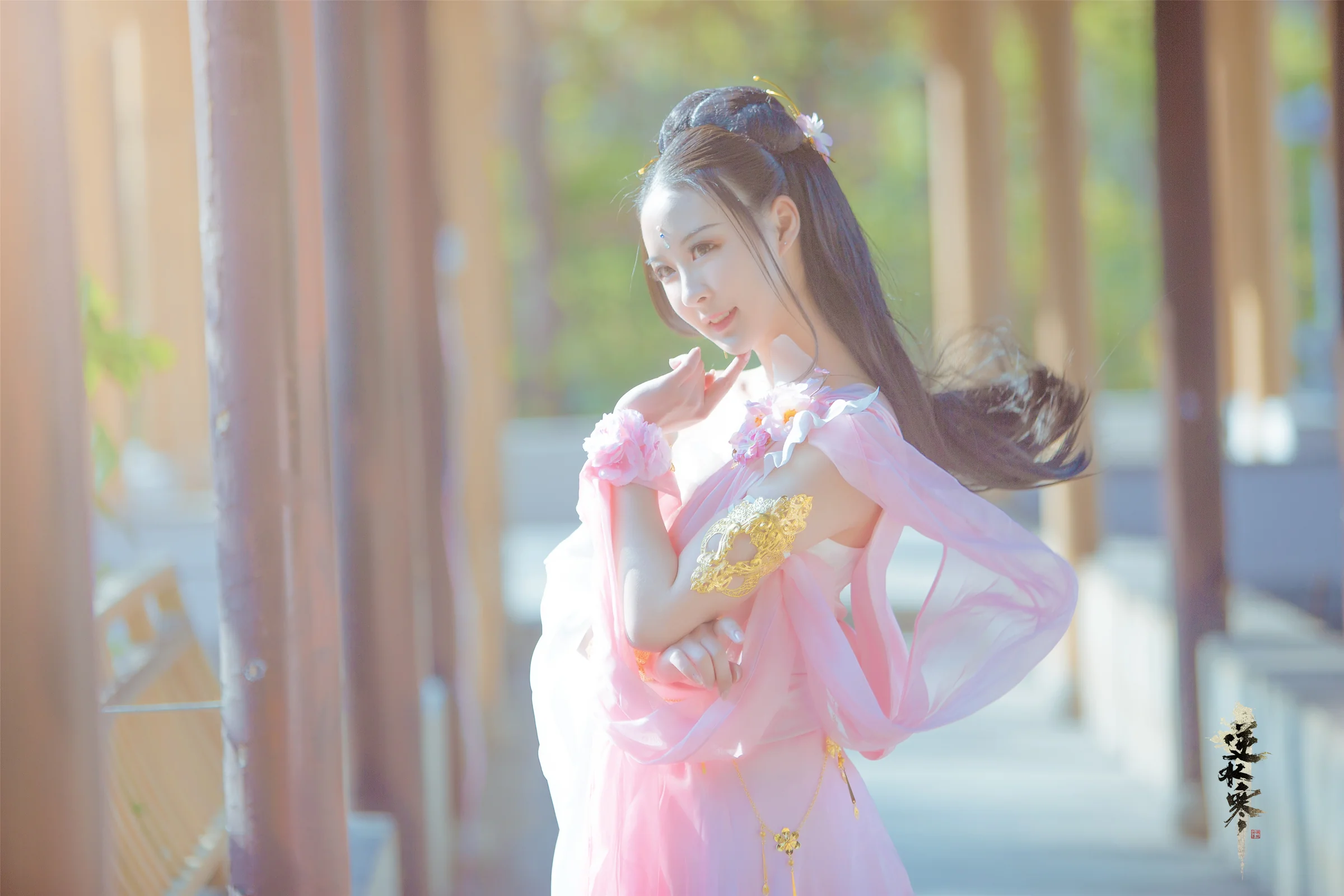 逆水寒·龙吟·桃华灼霜COS写真
