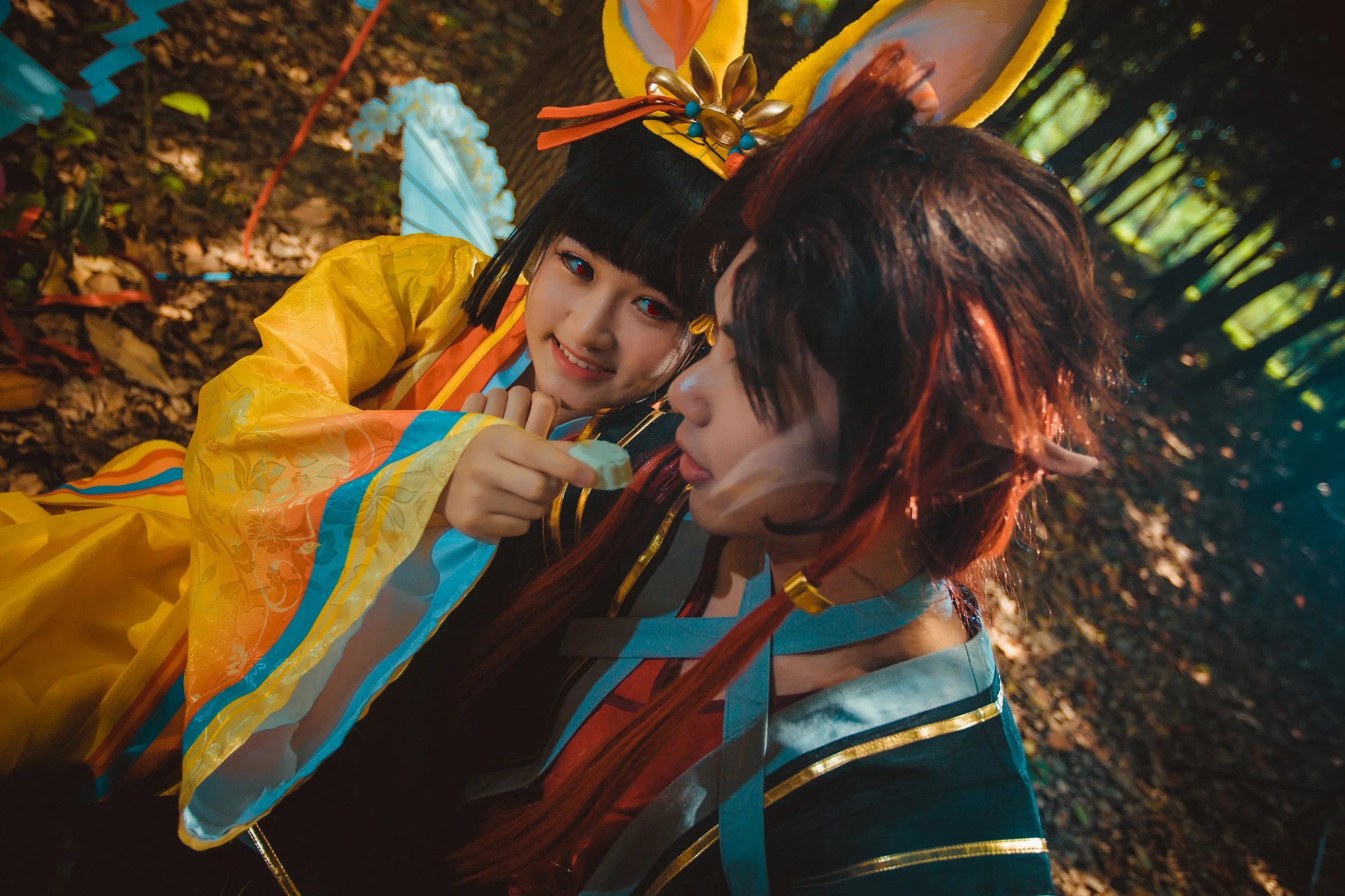 阴阳师山兔山蛙COS写真