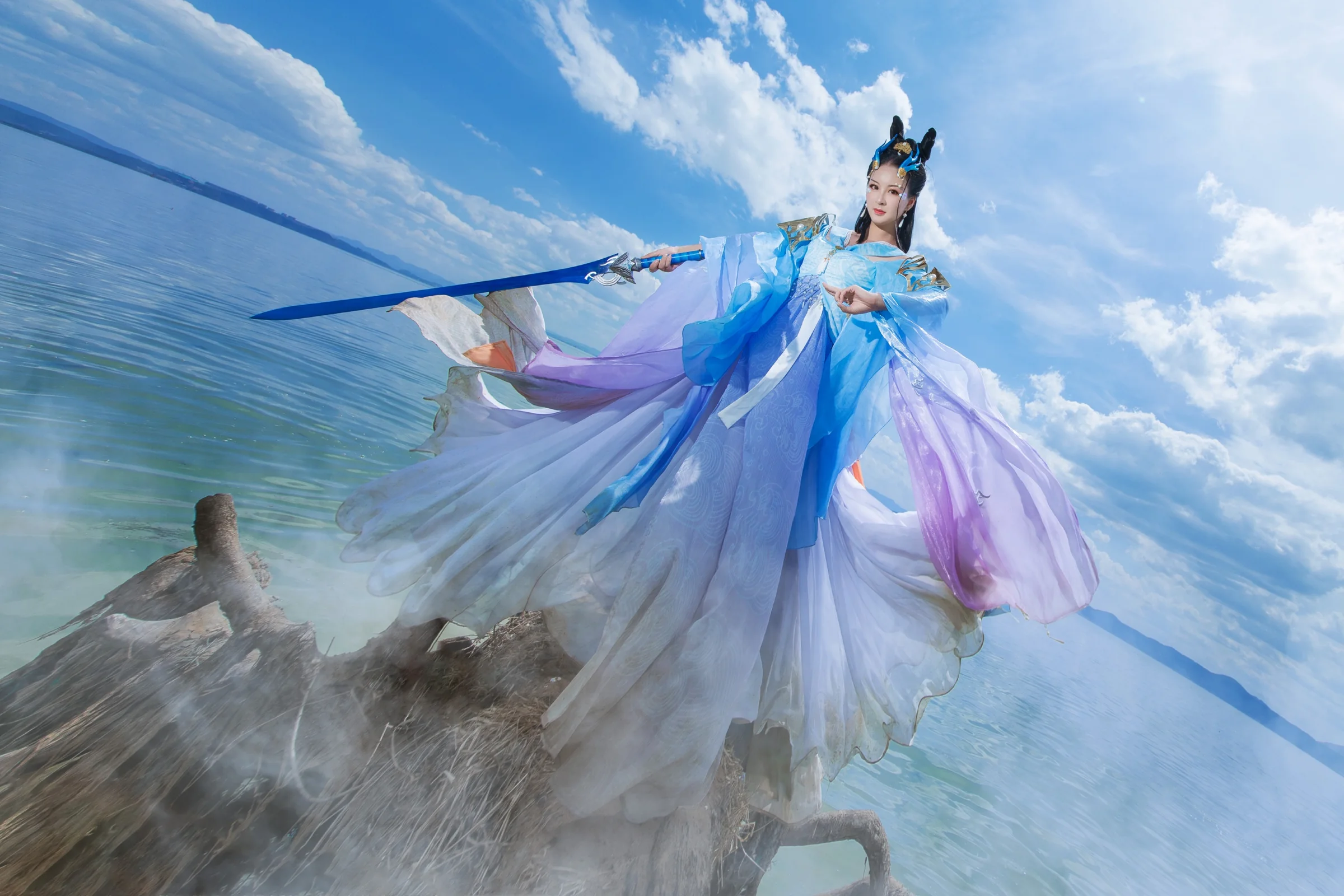 【COS写真正片/瑶音】天涯明月刀·画龙致雨