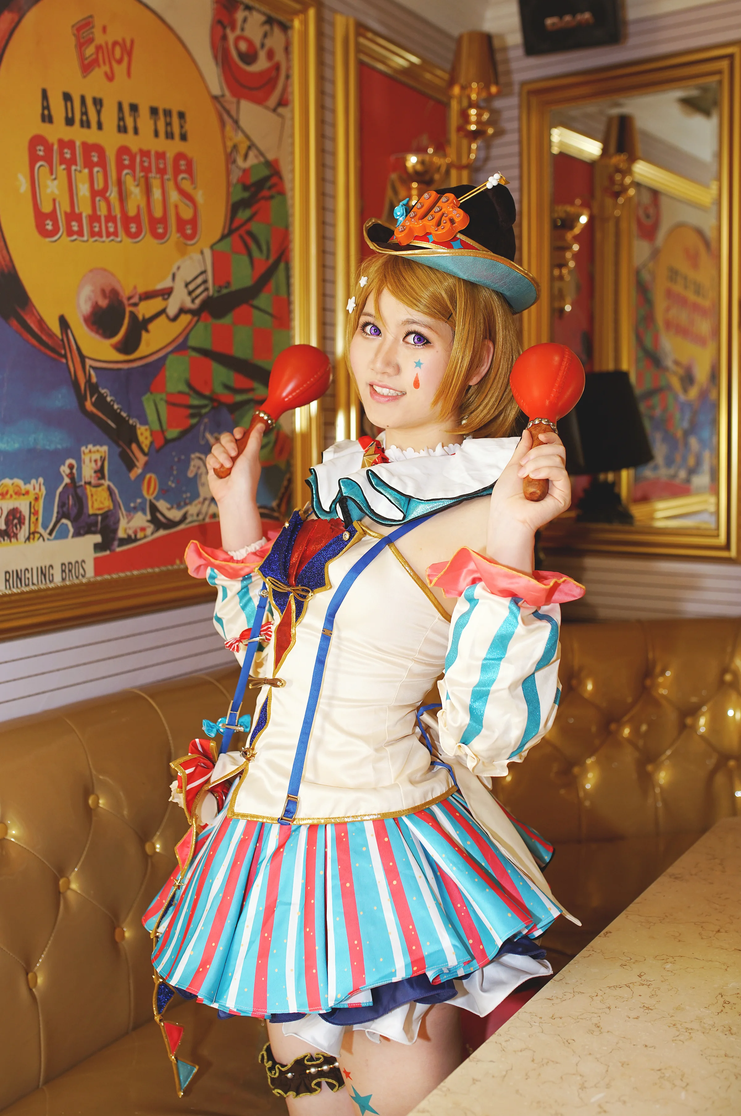 Lovelive！小泉花阳马戏团觉醒COS写真