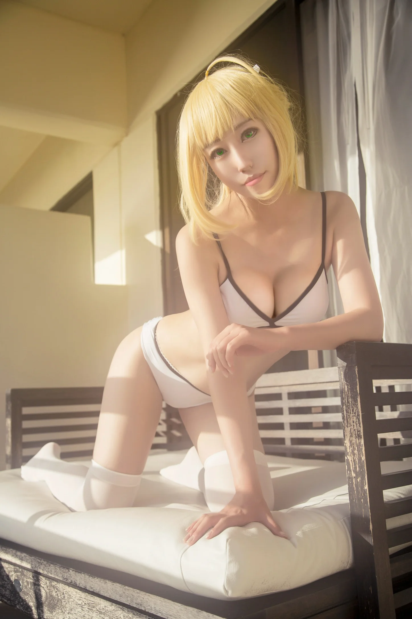 吾王の听海，saberlily COS写真
