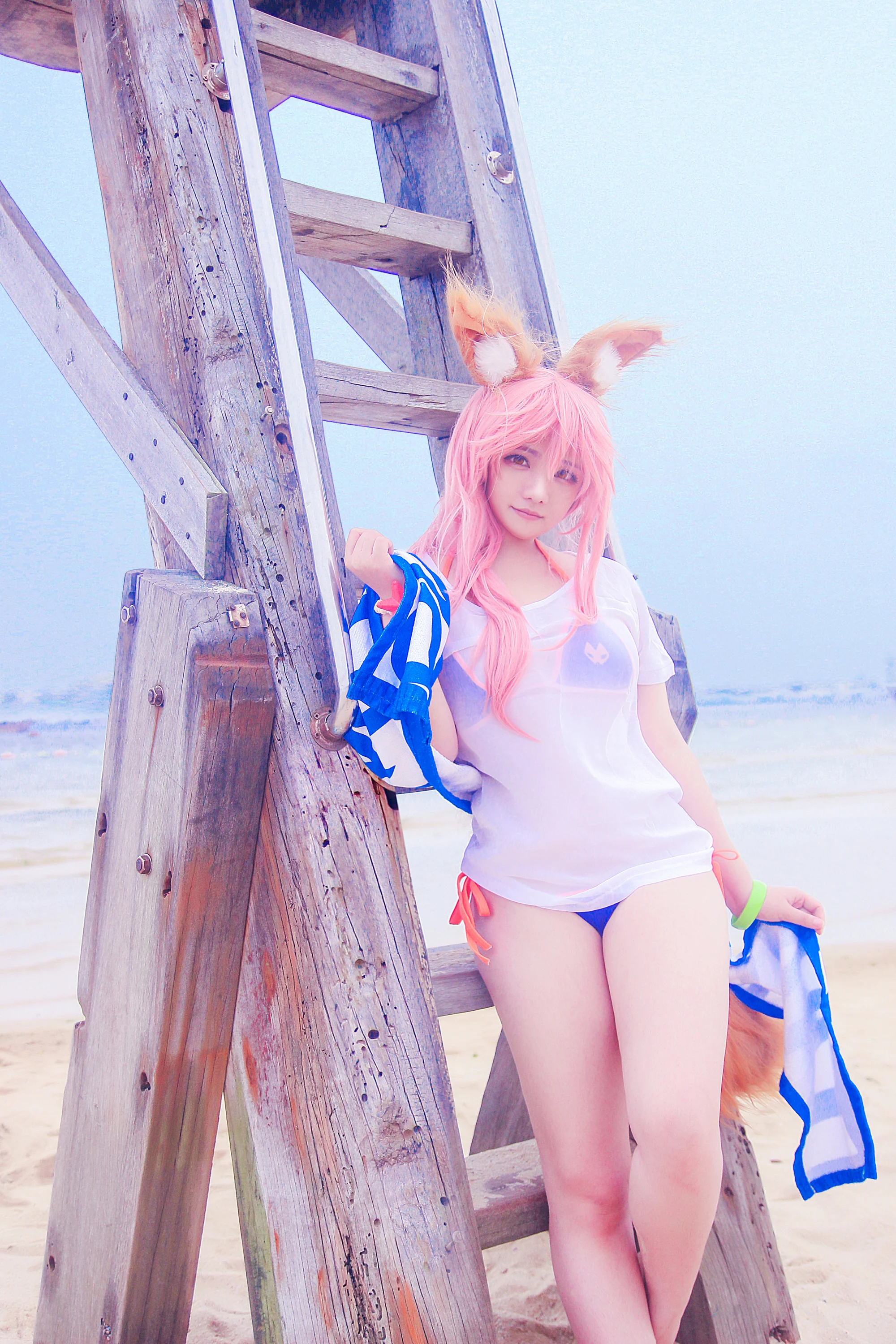 TYA事务所 fgo 玉藻前泳装COS写真 一破