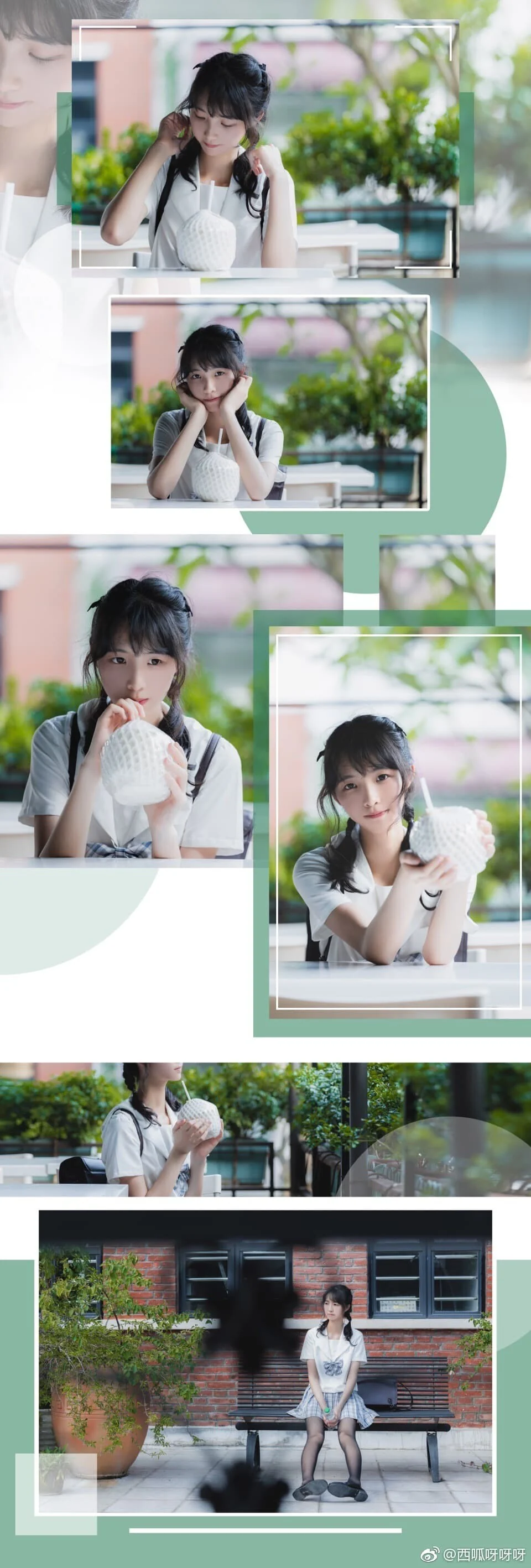 西呱呀呀呀 – 制服的西瓜｜高清图片集