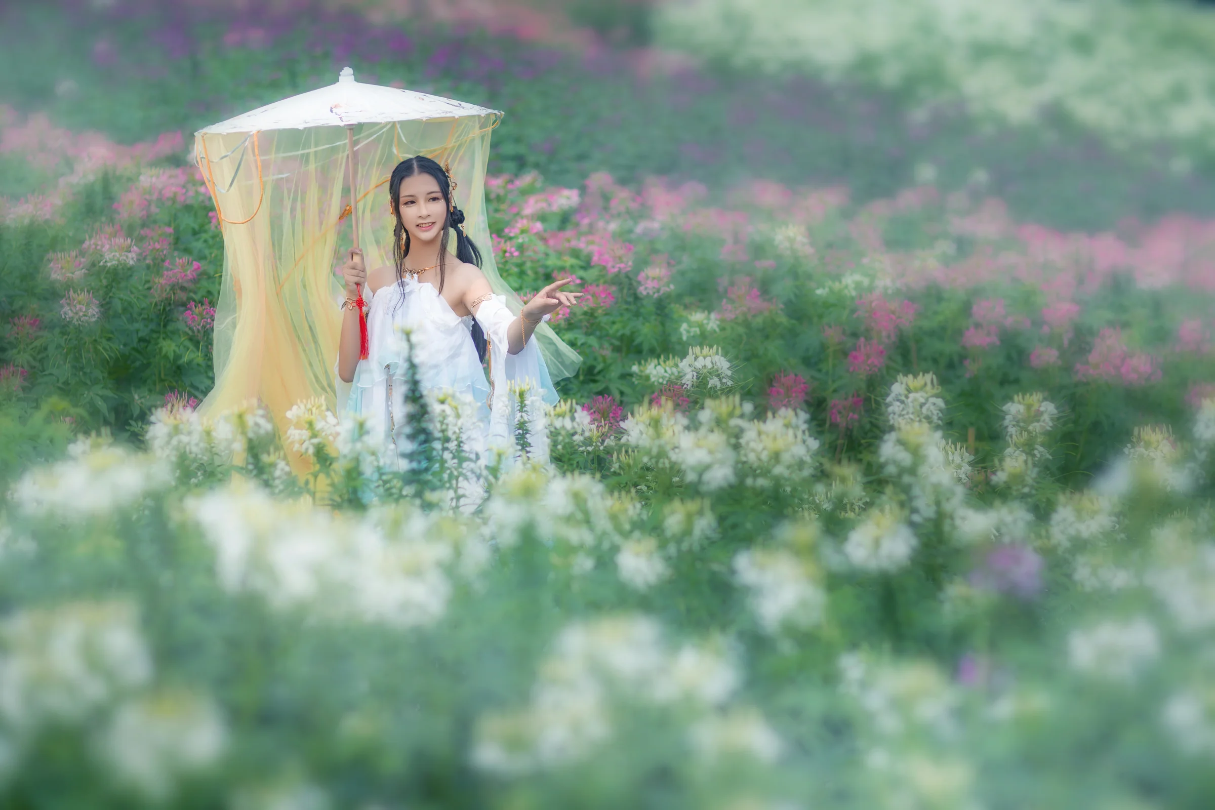 【COS写真正片/瑶音】逆水寒·清露瑶兰