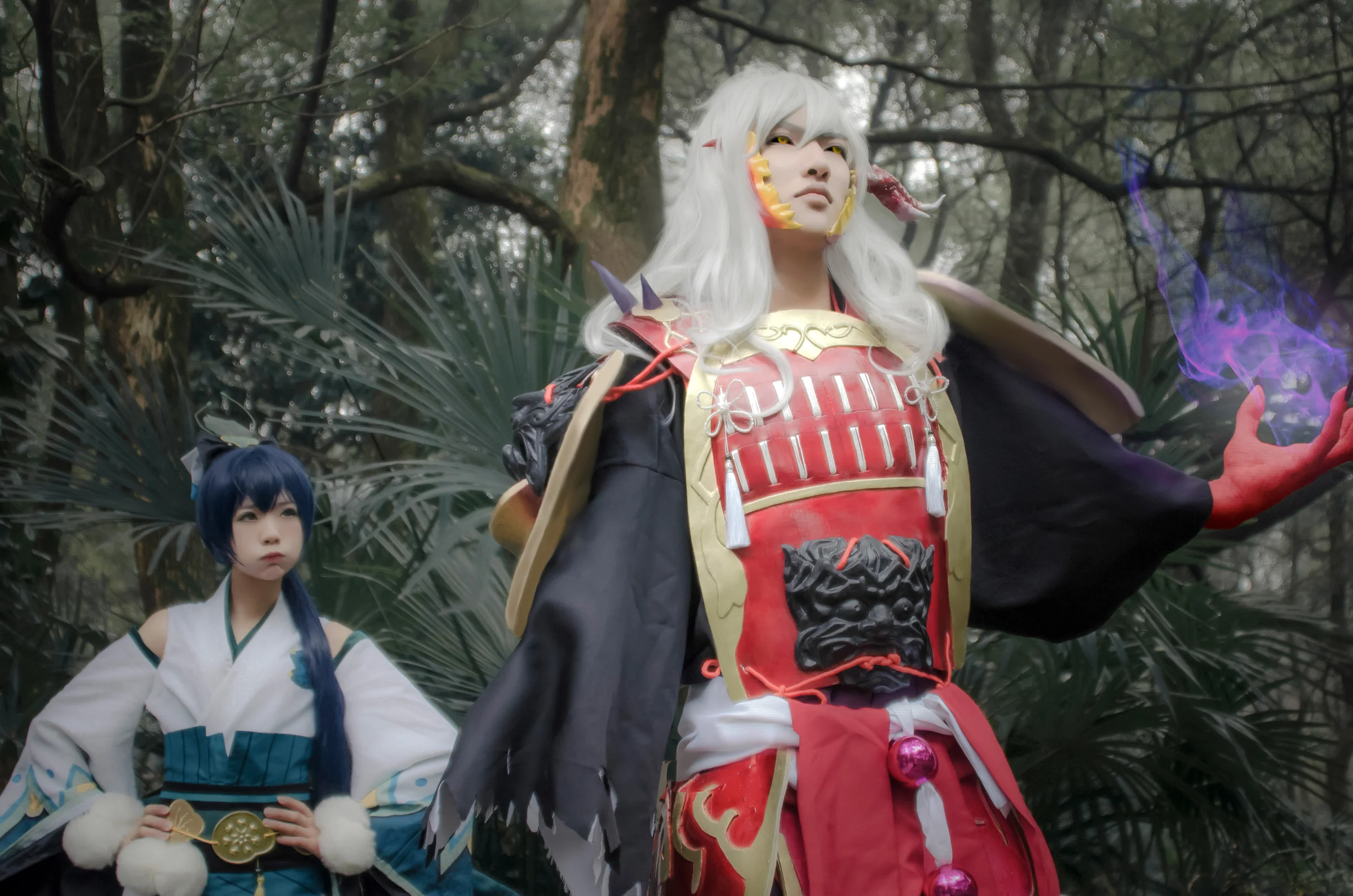 阴阳师萤草茨木童子COS写真
