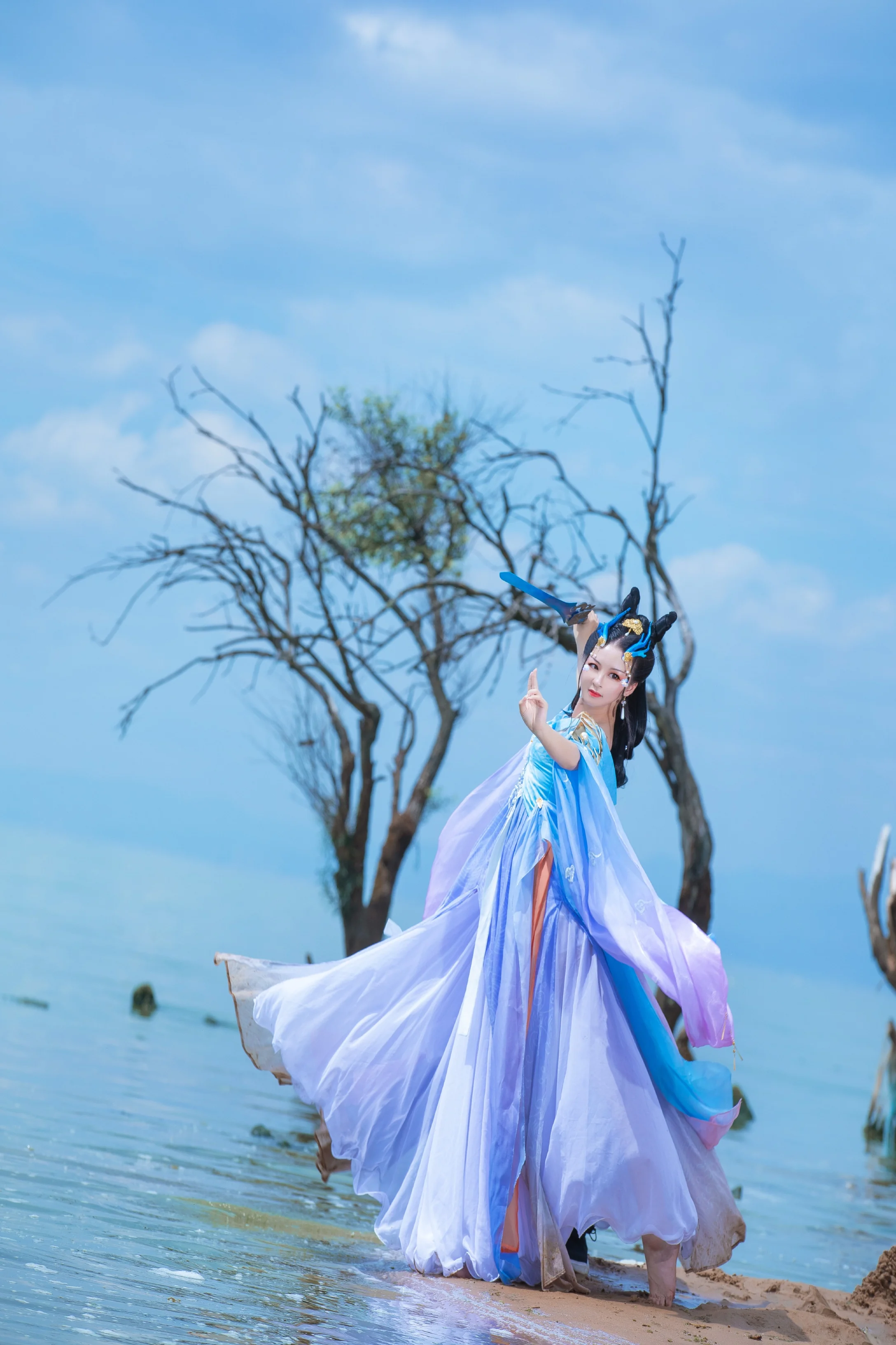 【COS写真正片/瑶音】天涯明月刀·画龙致雨