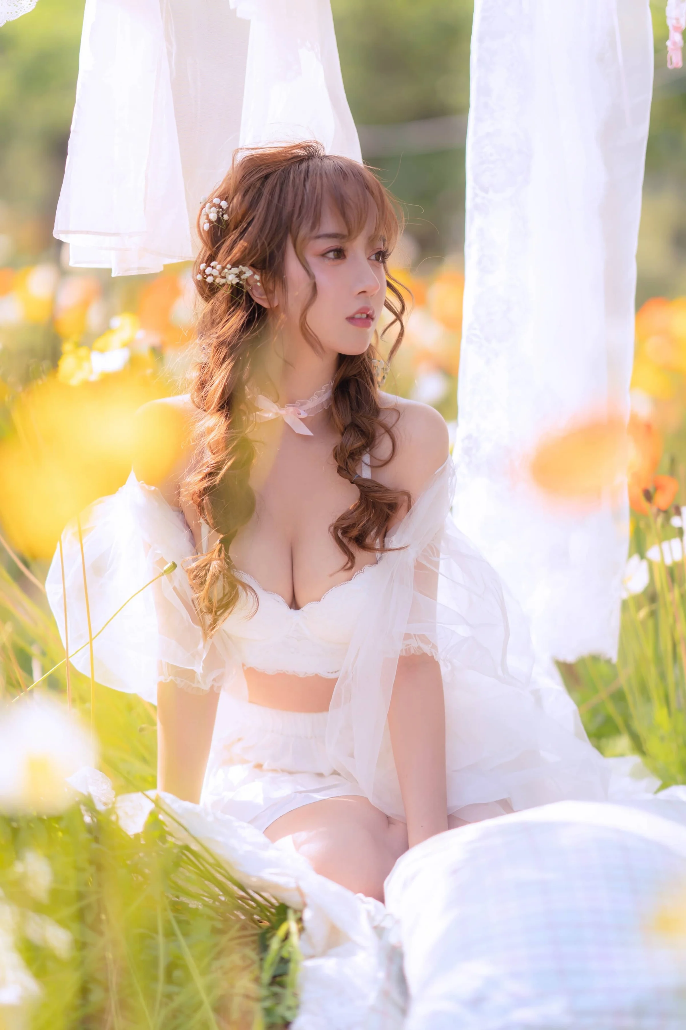 过期米线线喵 夏日限定 晒衣服 [41P]｜高清图片集