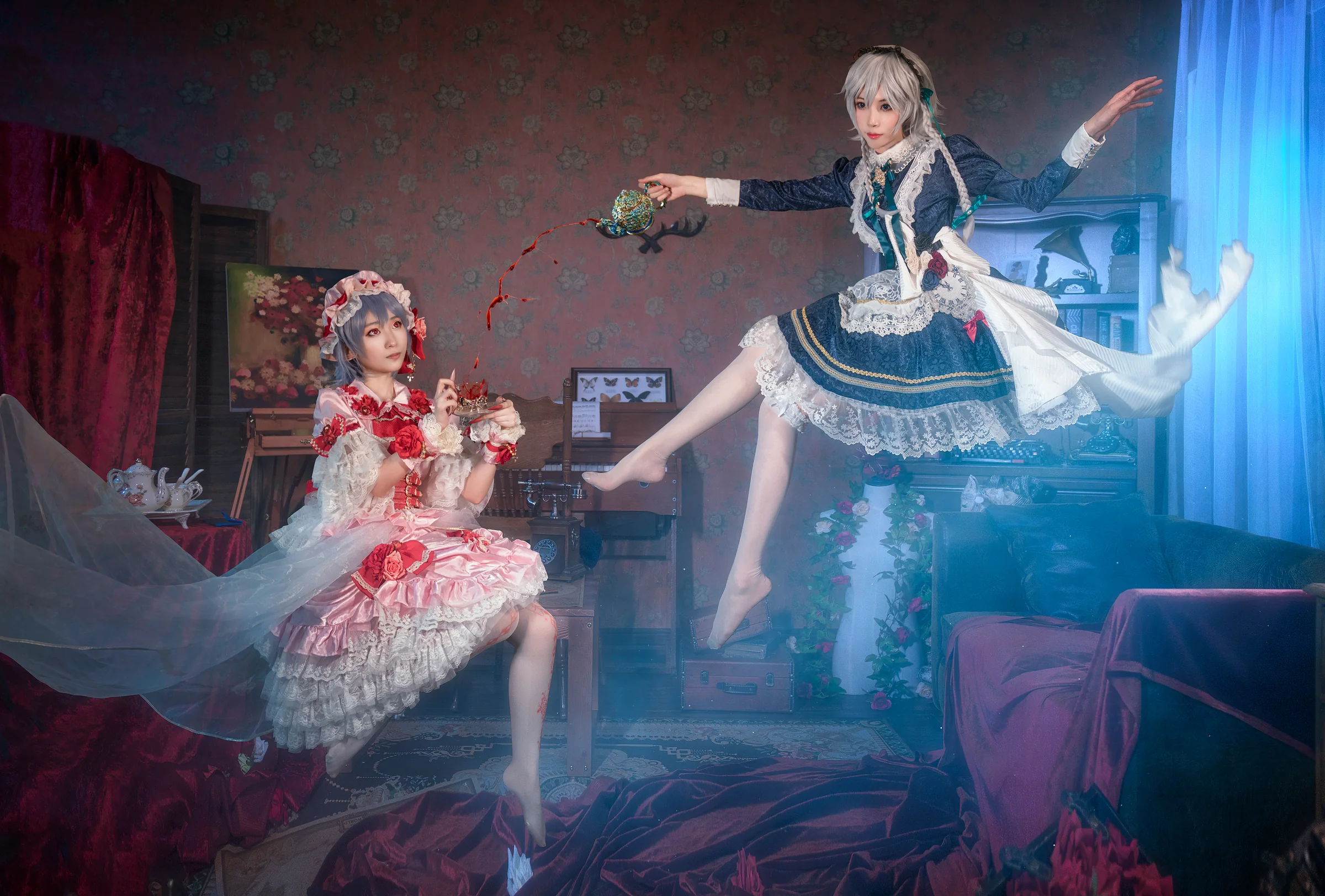 东方project红魔组蕾米莉亚 十六夜咲夜 COS写真