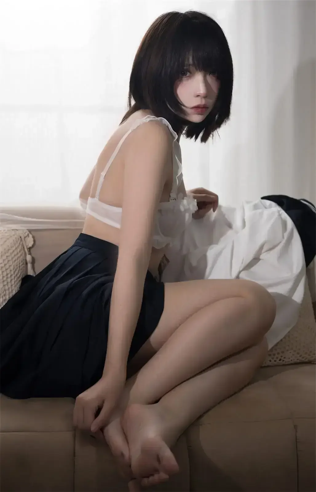 疯猫ss – 制服JK过膝袜｜高清图片集