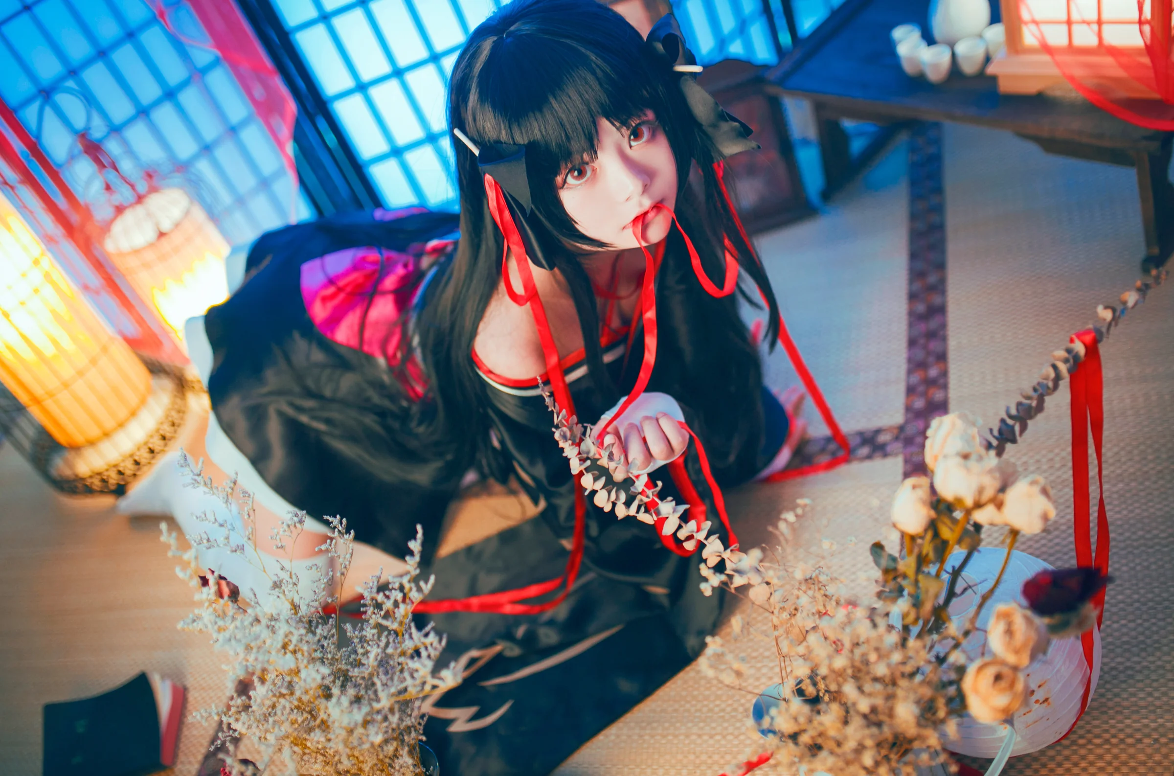 技巧少女不会受伤 夜夜COS写真，我会一直陪你，直到世界尽头