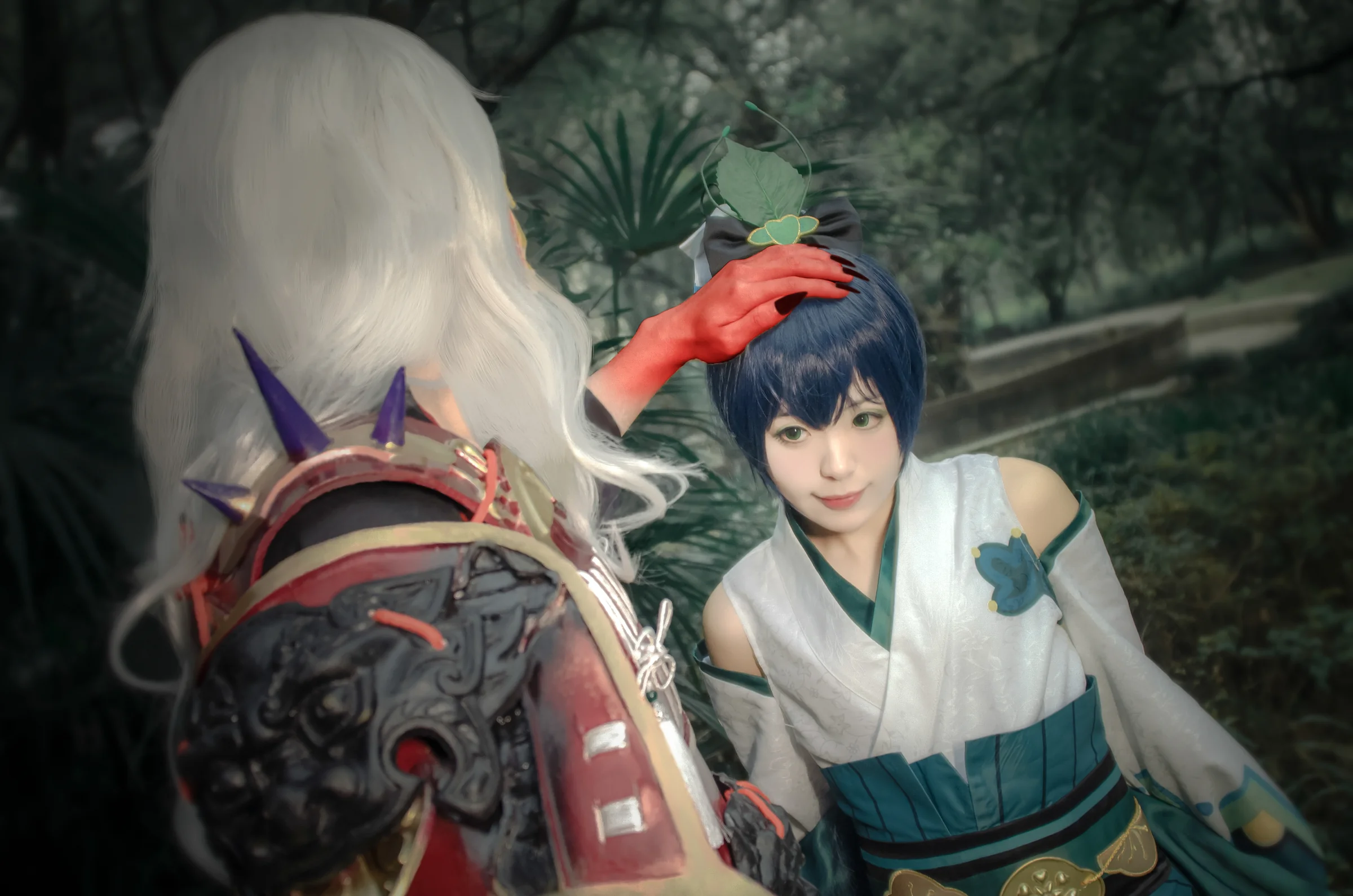 阴阳师萤草茨木童子COS写真