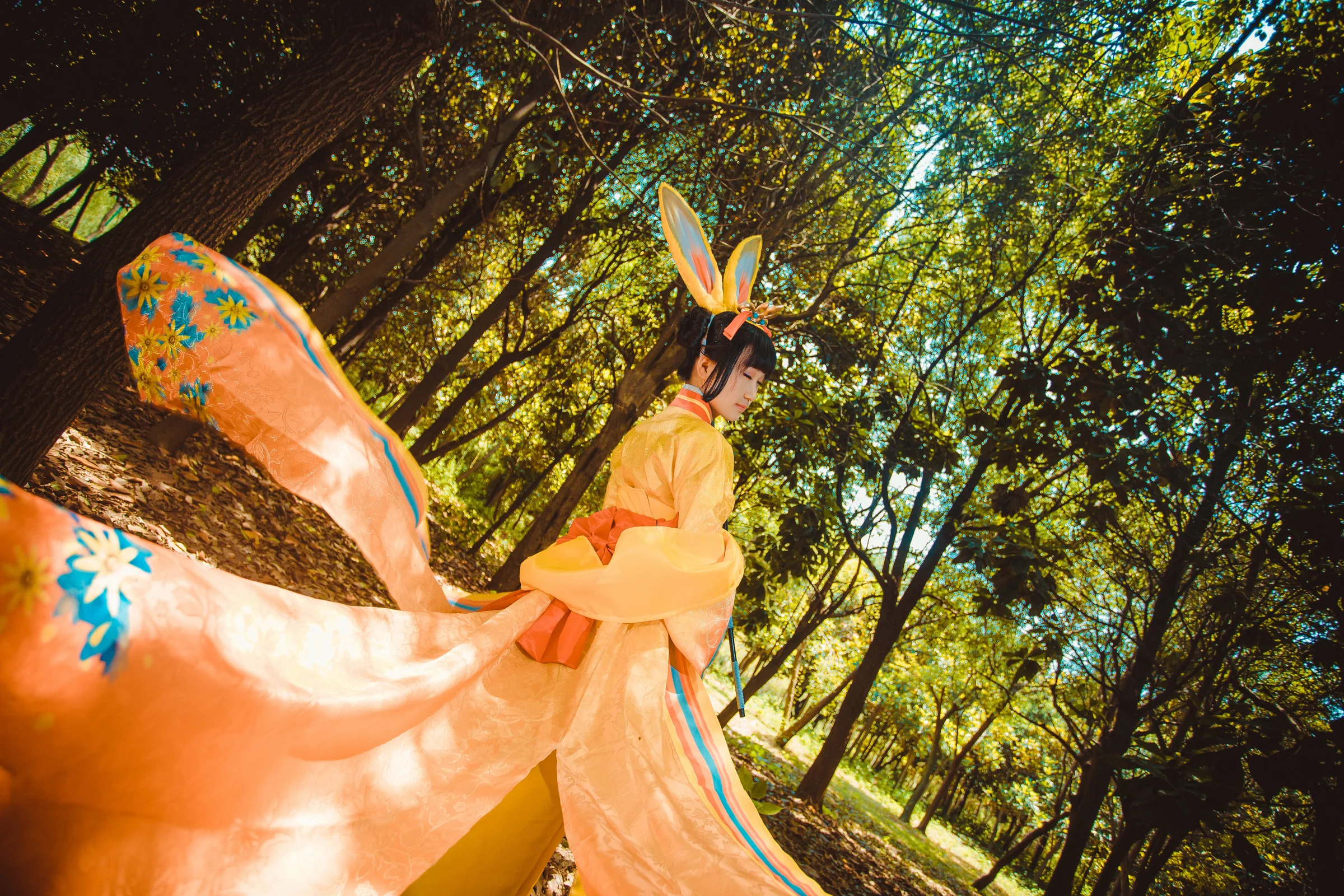 阴阳师山兔山蛙COS写真