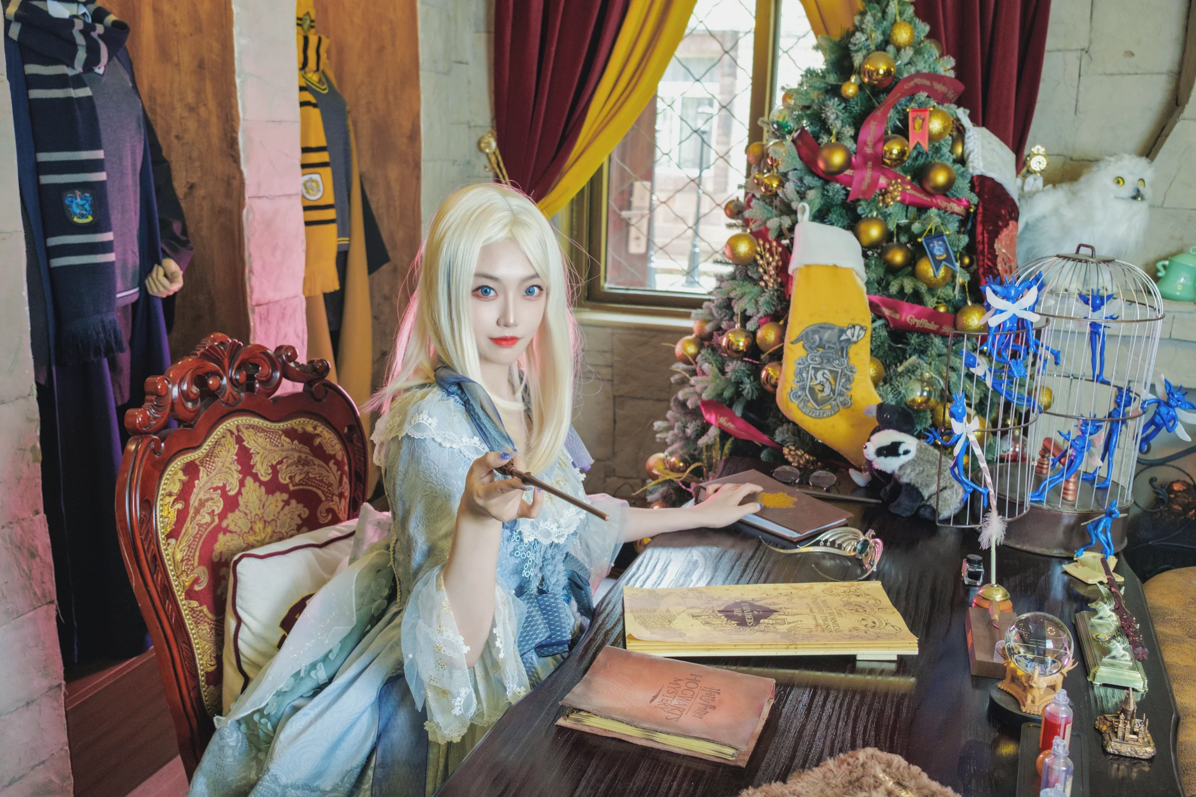 哈利波特鹰院拉文克劳luna COS写真