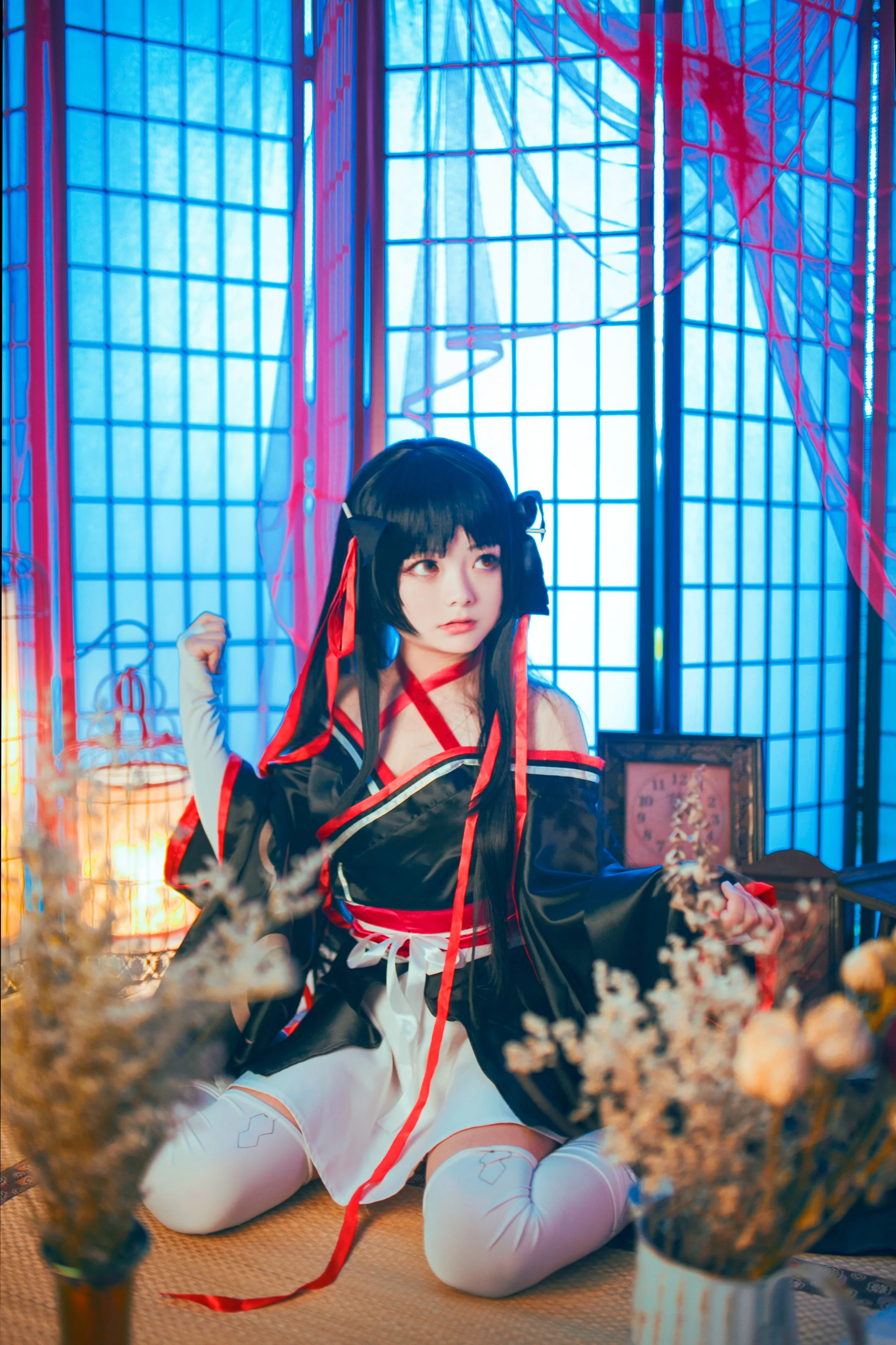 技巧少女不会受伤 夜夜COS写真，我会一直陪你，直到世界尽头