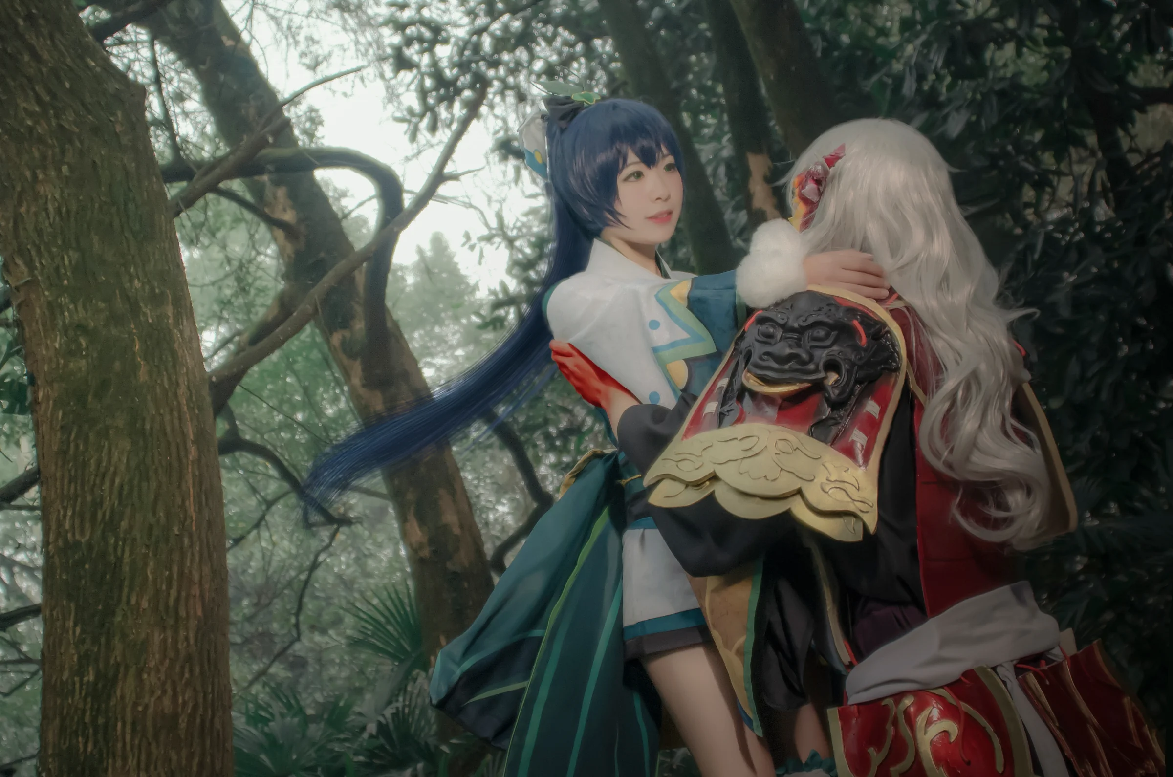 阴阳师萤草茨木童子COS写真