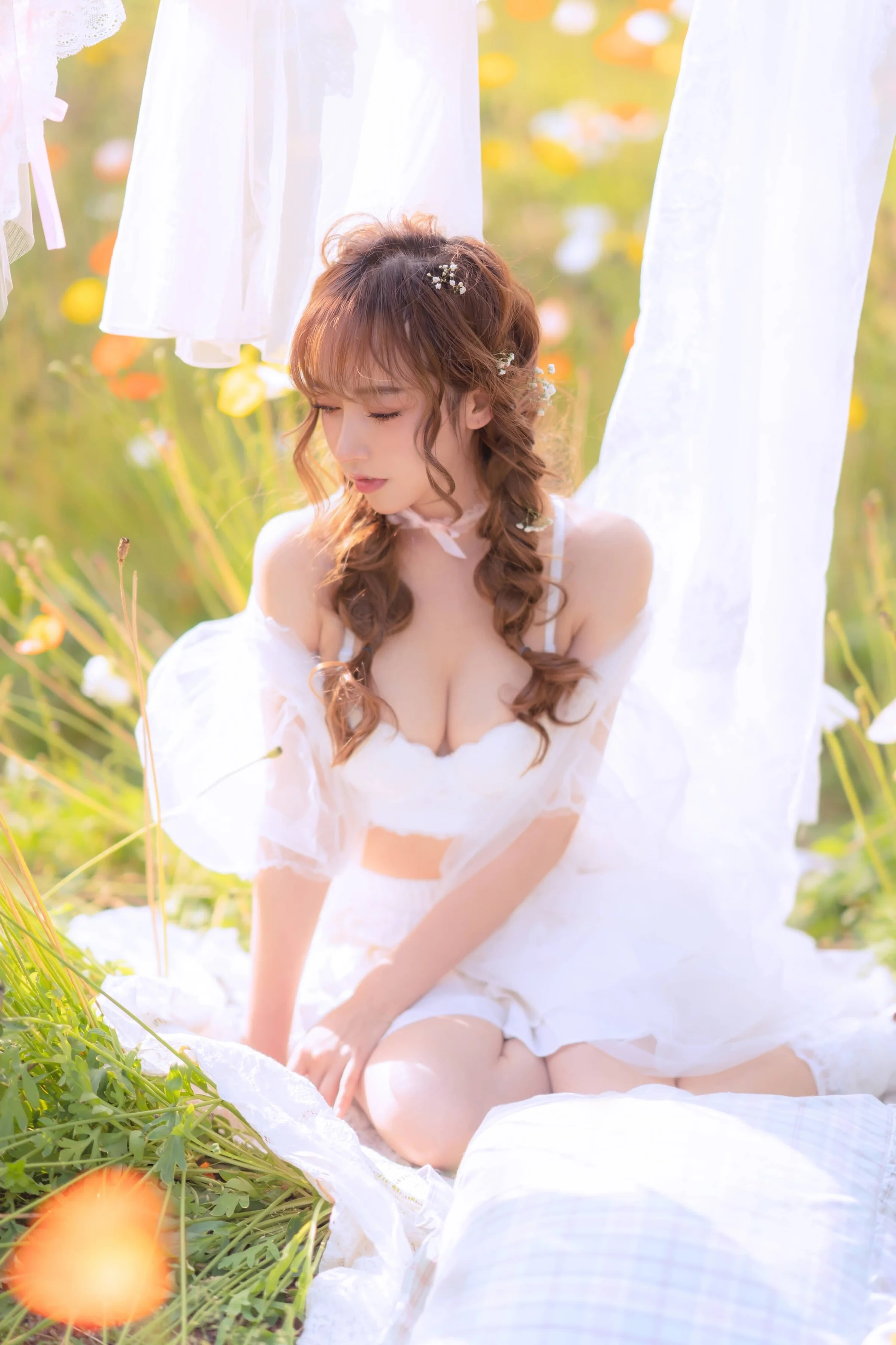 过期米线线喵 夏日限定 晒衣服 [41P]｜高清图片集