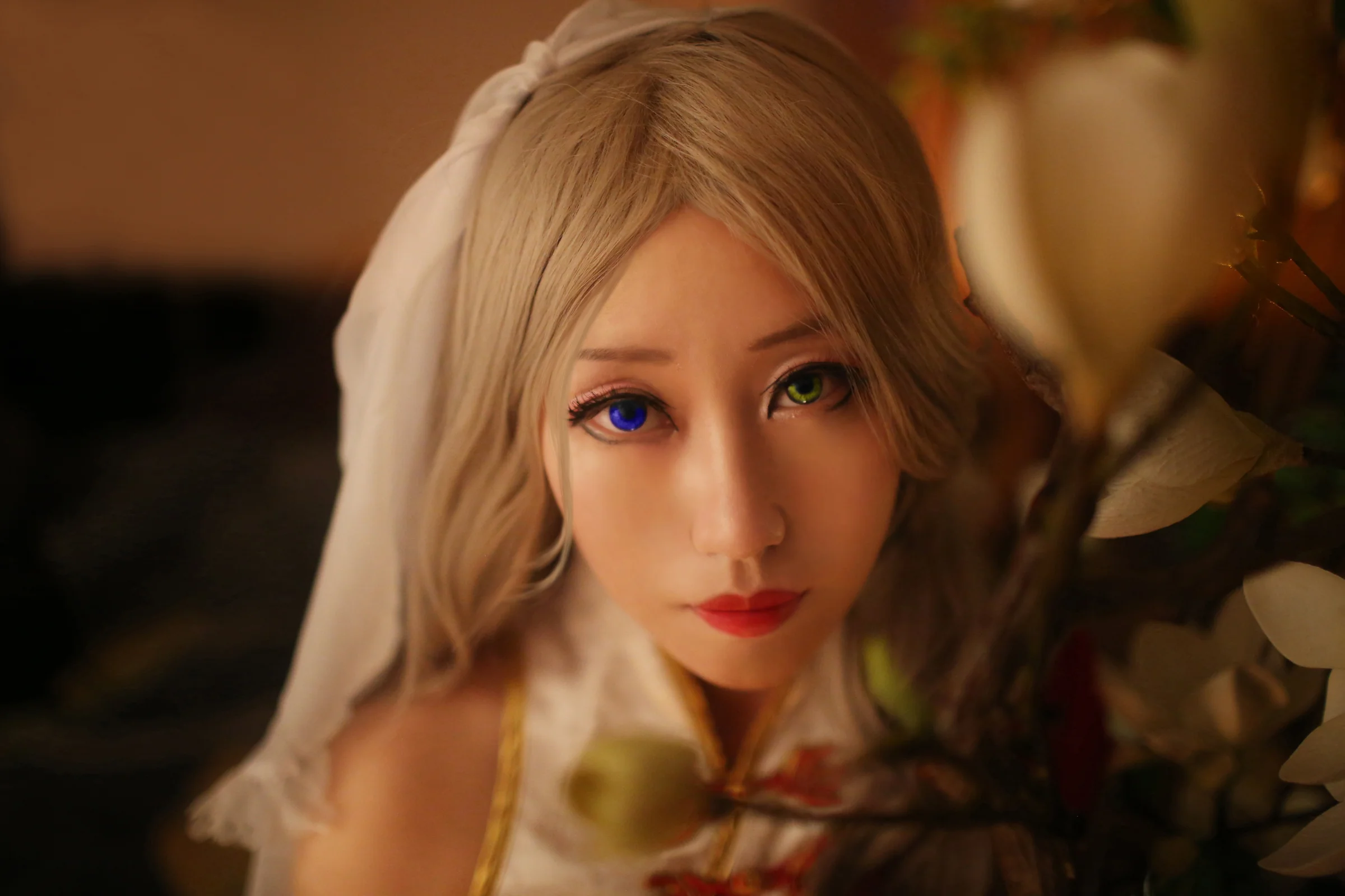 剑网三明教喵姐旗袍COS写真